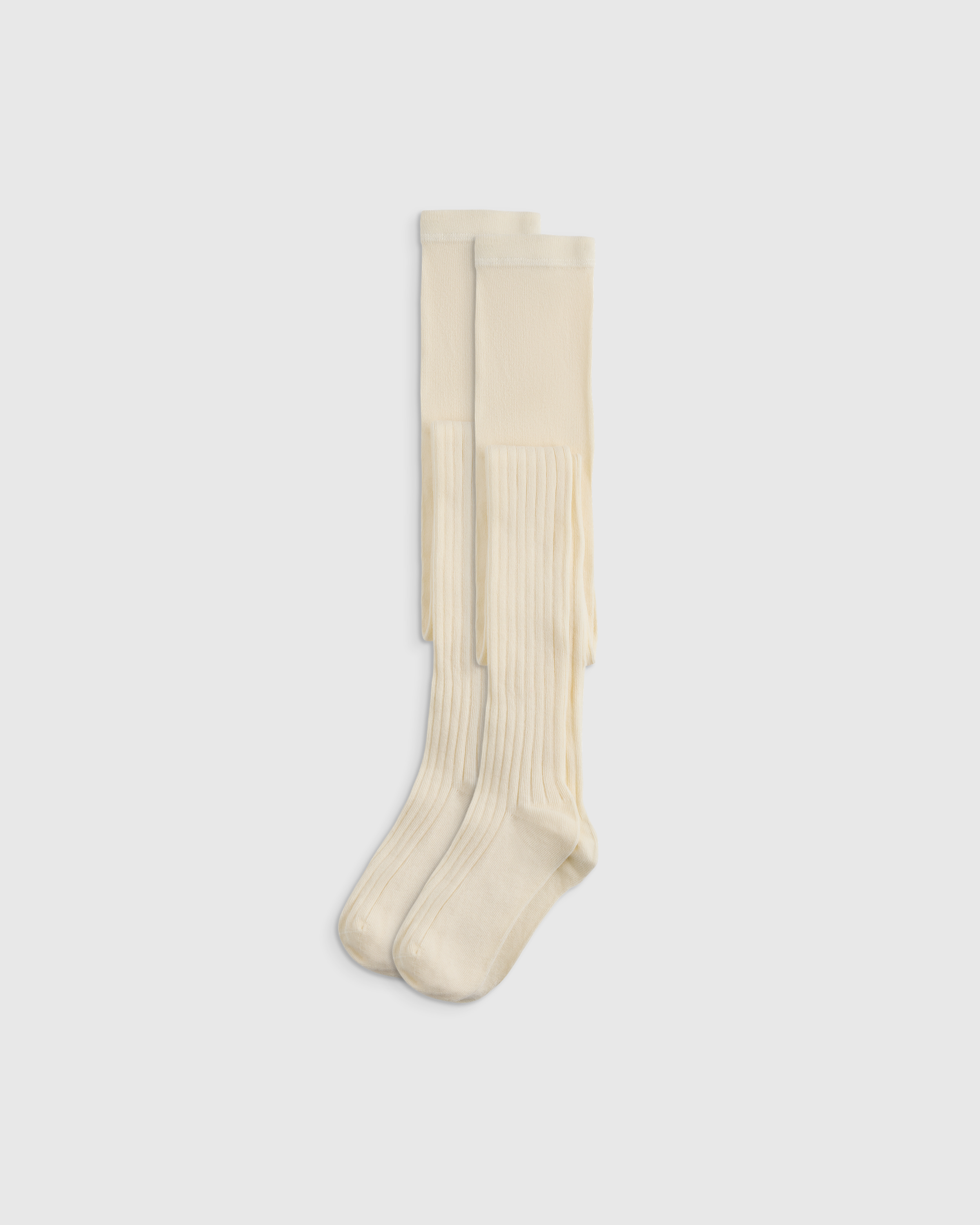 Organic Cotton Rib Tights (2-pack)