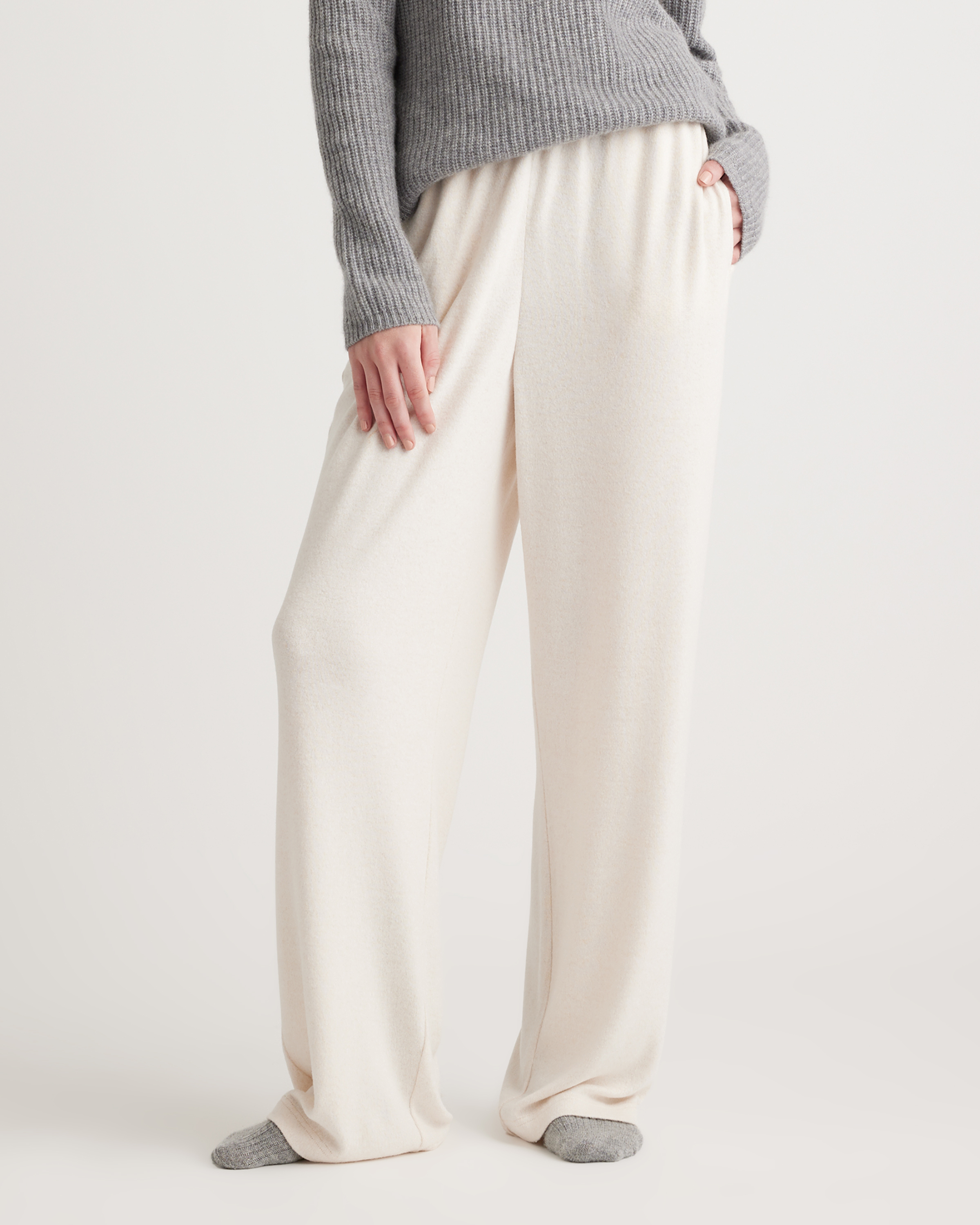 Brushed Lounge Straight Leg Pant
