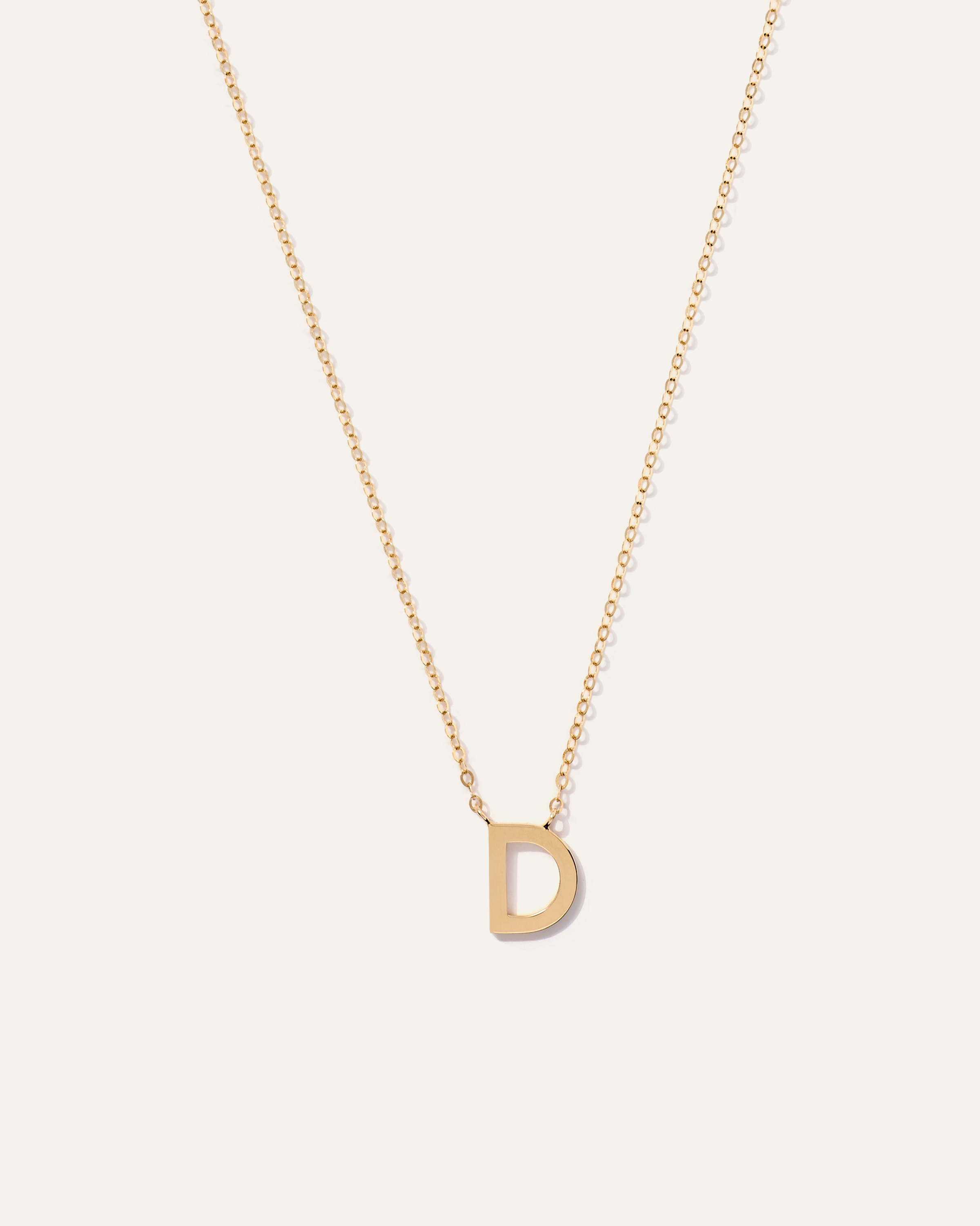 14K Gold Letter Necklace
