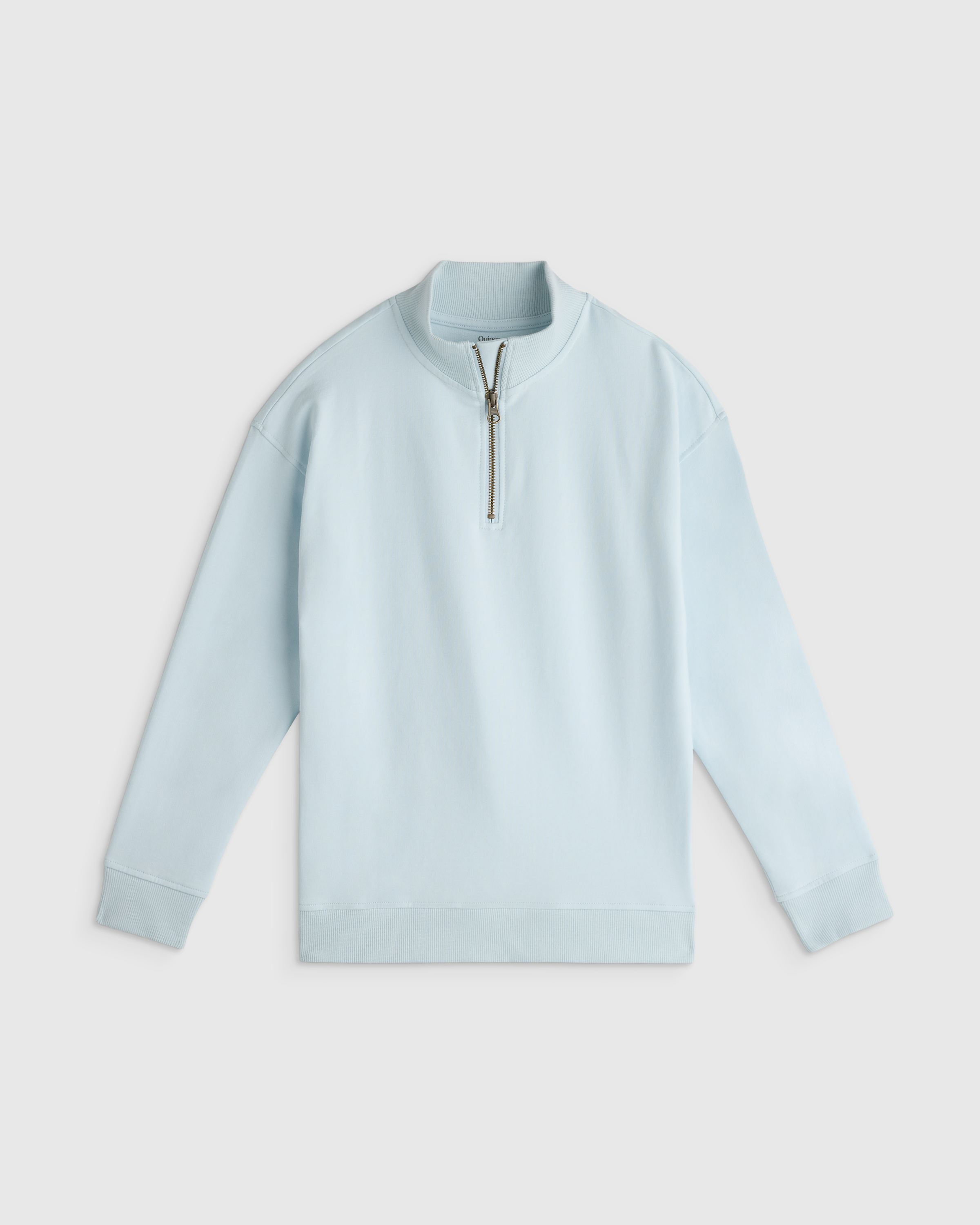 Organic Cotton French Terry Quarter-Zip