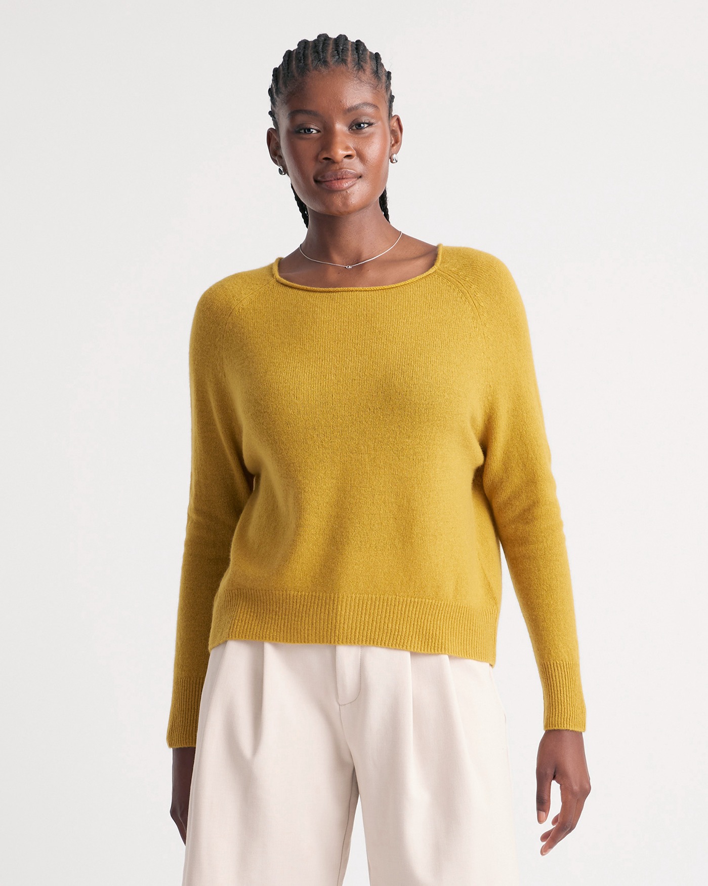 Mongolian Spring Cashmere Boatneck Sweater