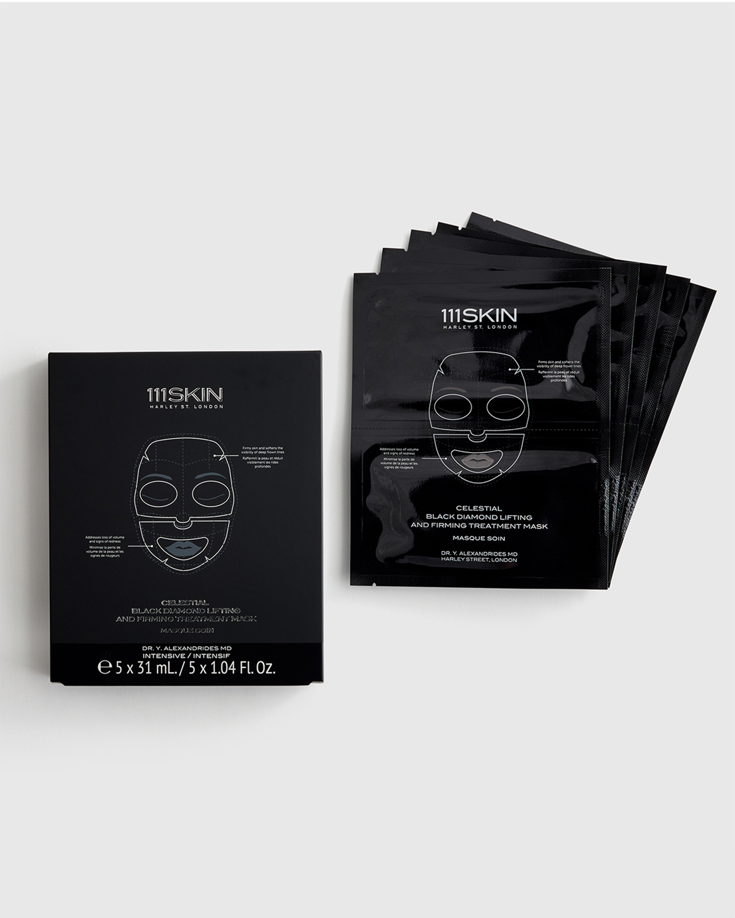 Celestial Black Diamond Lifting and Firming Facial Mask by 111SKIN