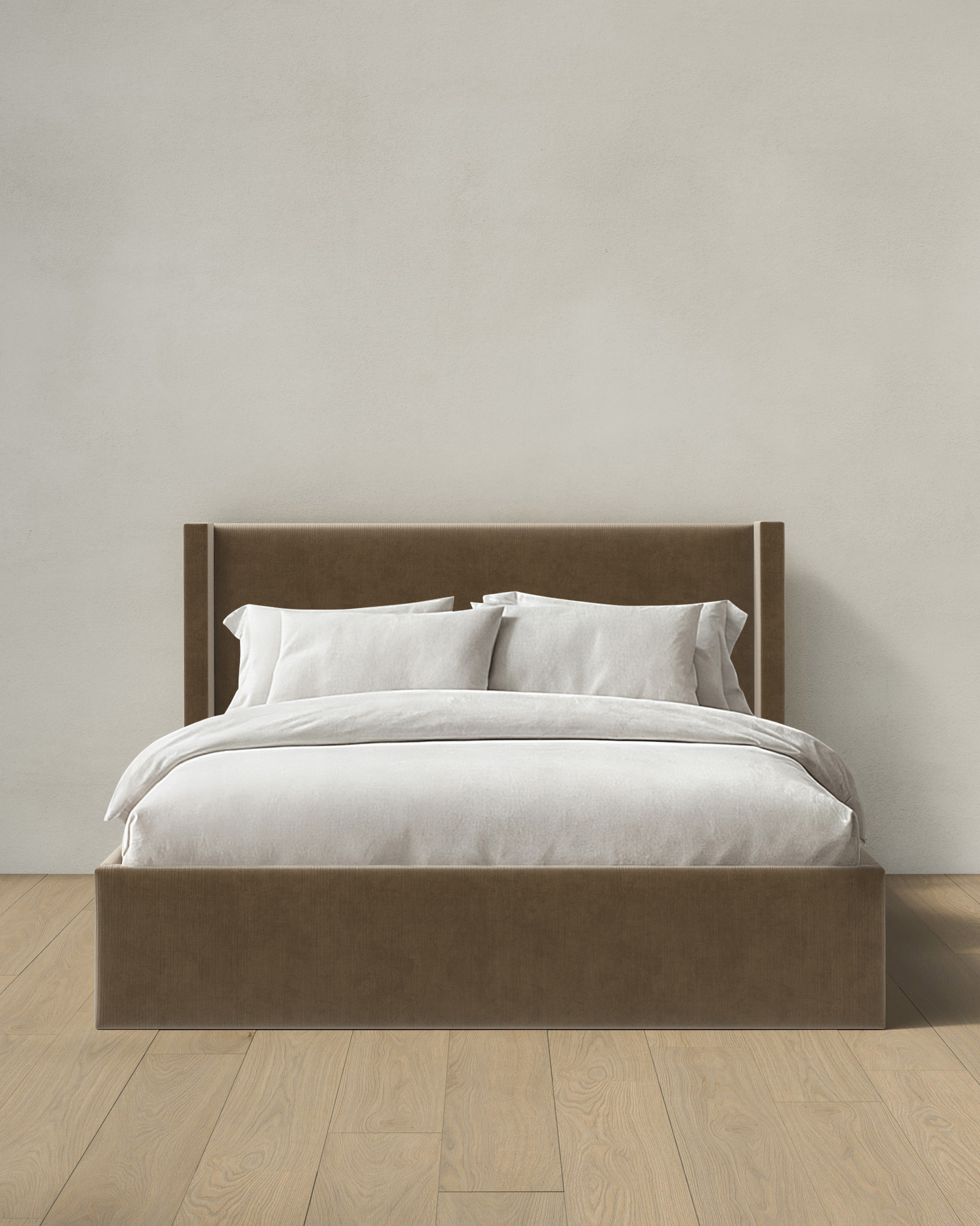 Wingback Bed in Performance Velvet