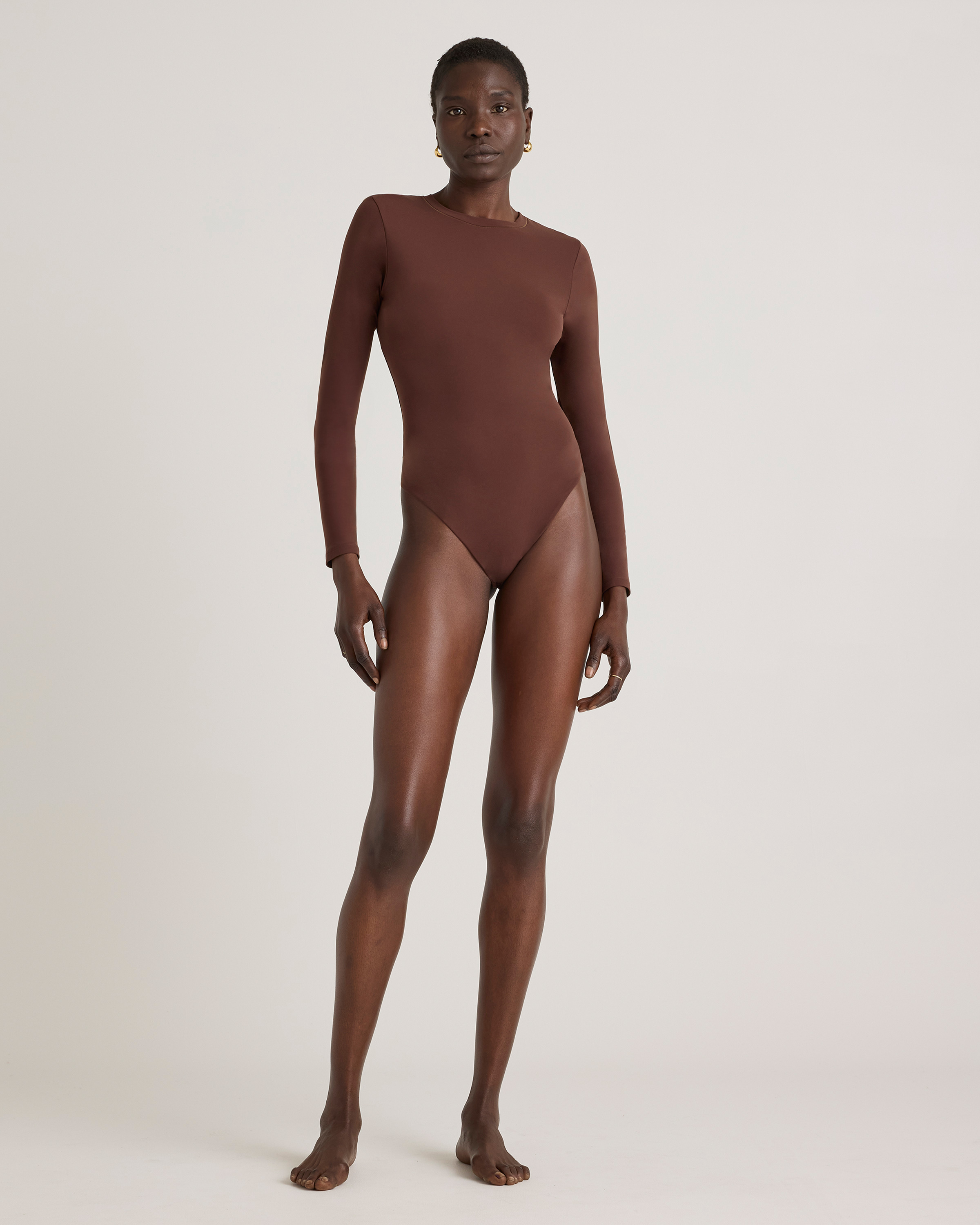 Second Skin Long Sleeve Crew Neck Bodysuit
