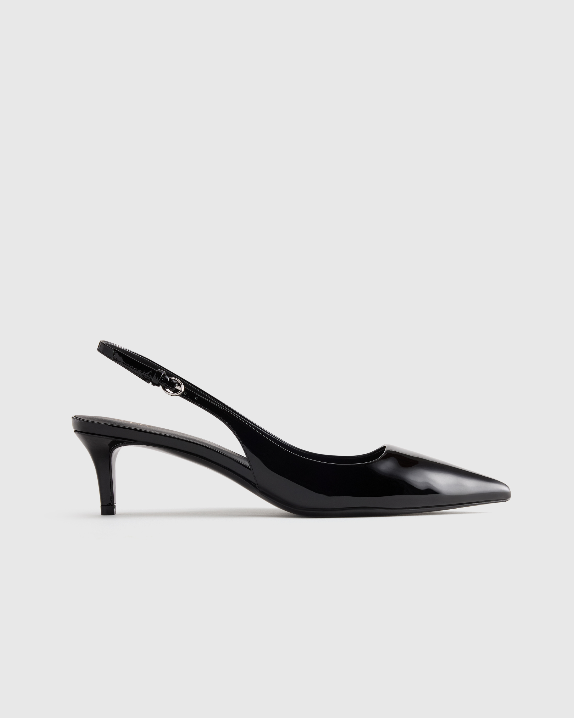 Italian Leather 55mm Slingback Pump