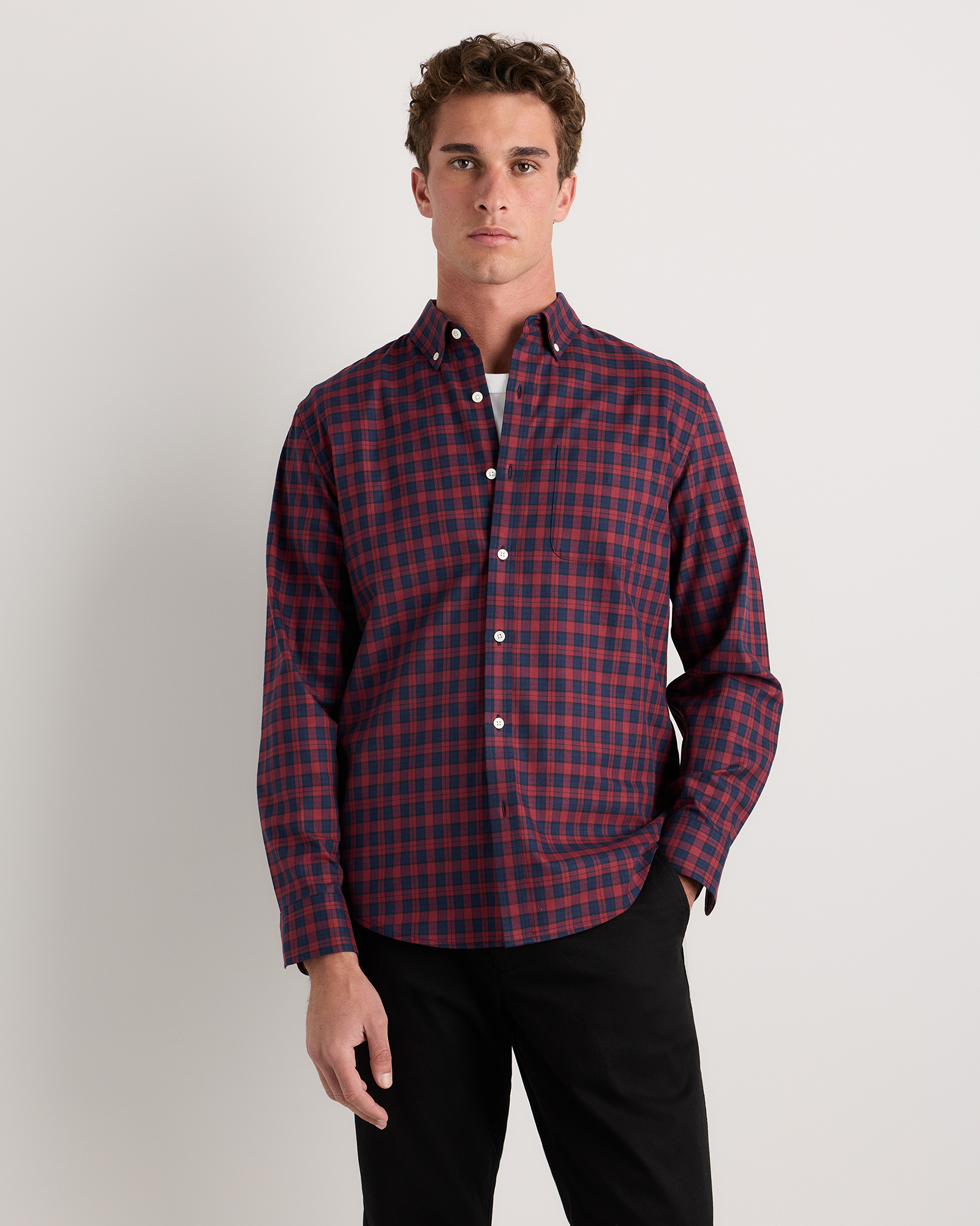 100% Organic Cotton Brushed Flannel Shirt
