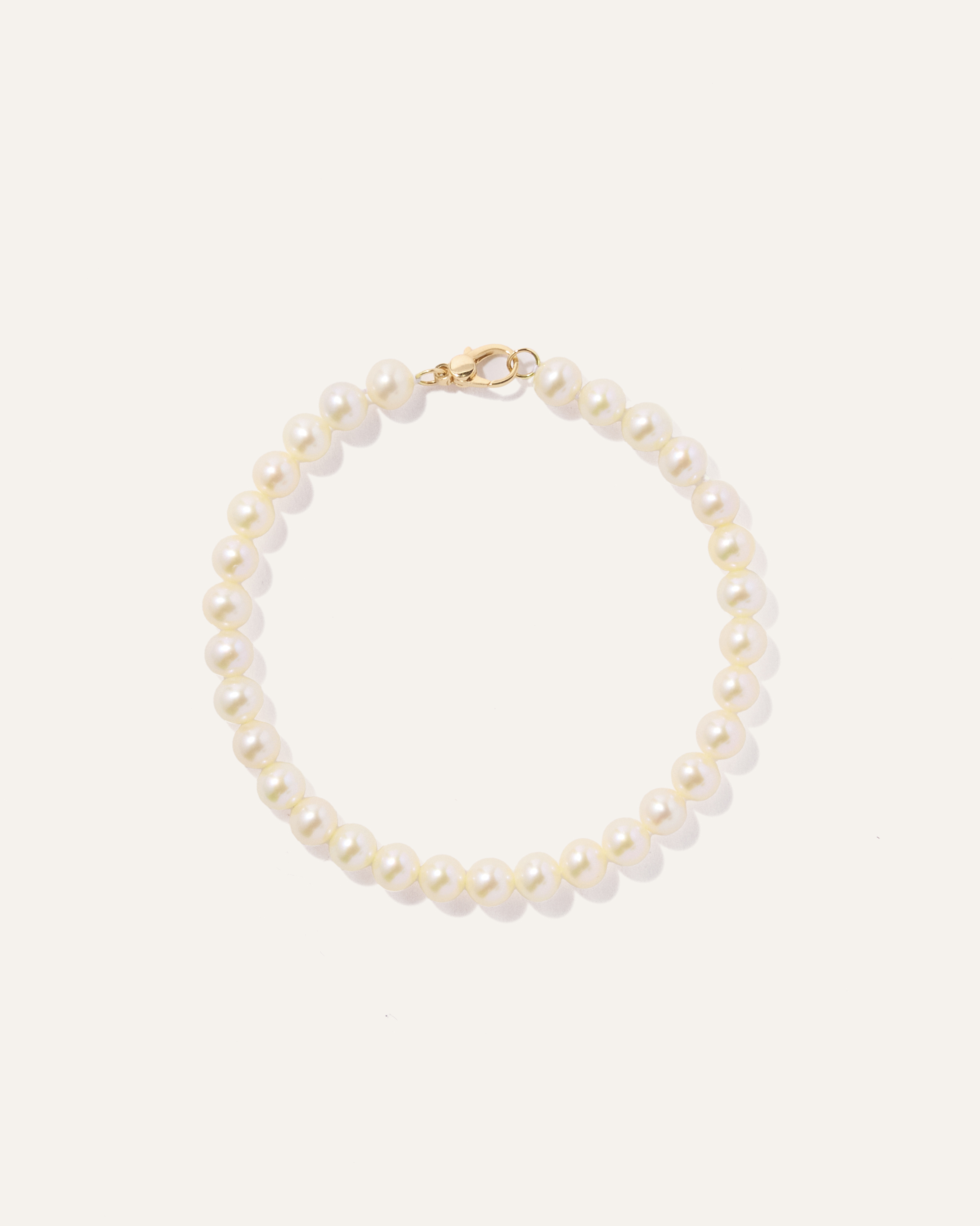 14k Gold Freshwater Cultured Pearl Bracelet