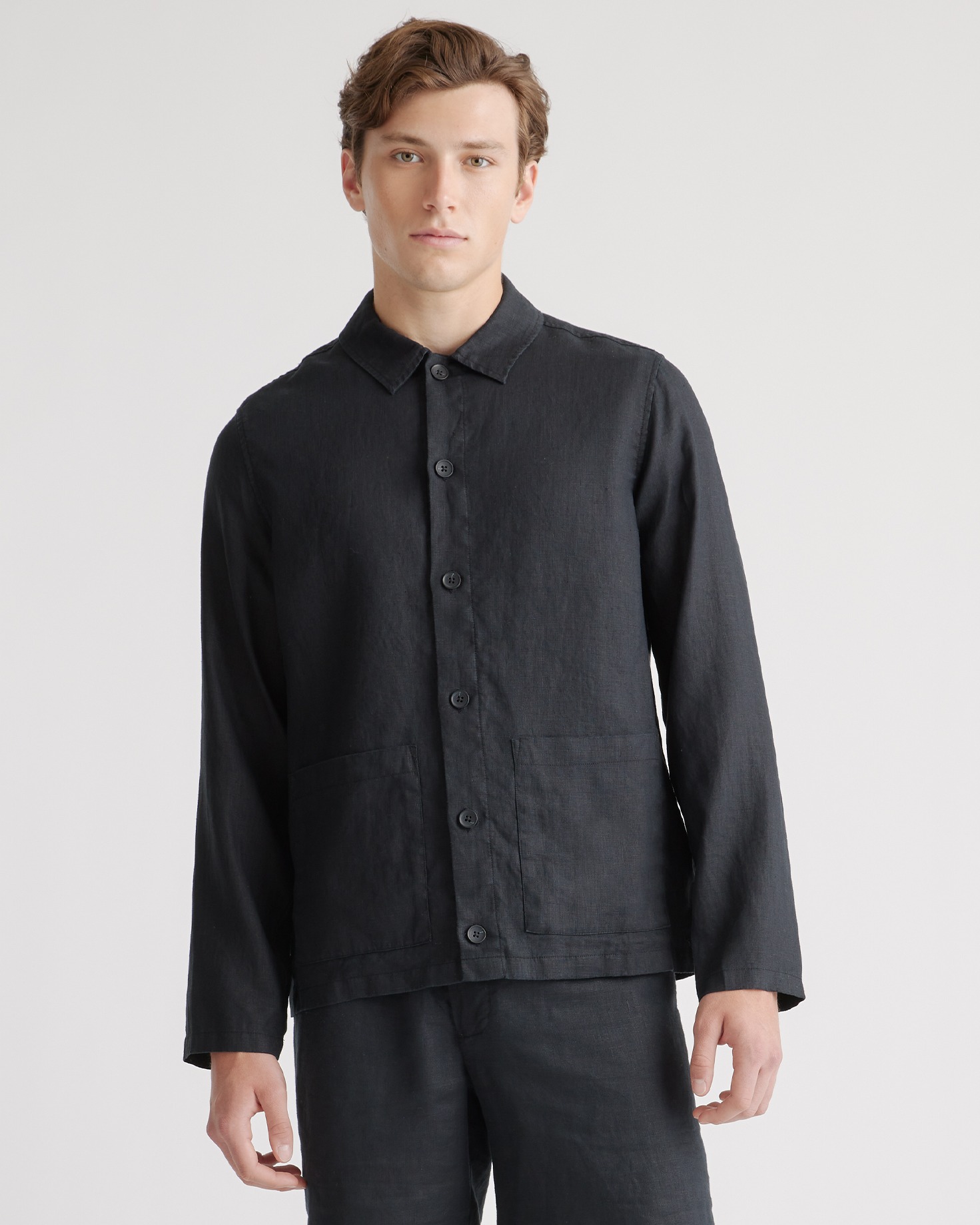 100% European Linen Chore Jacket