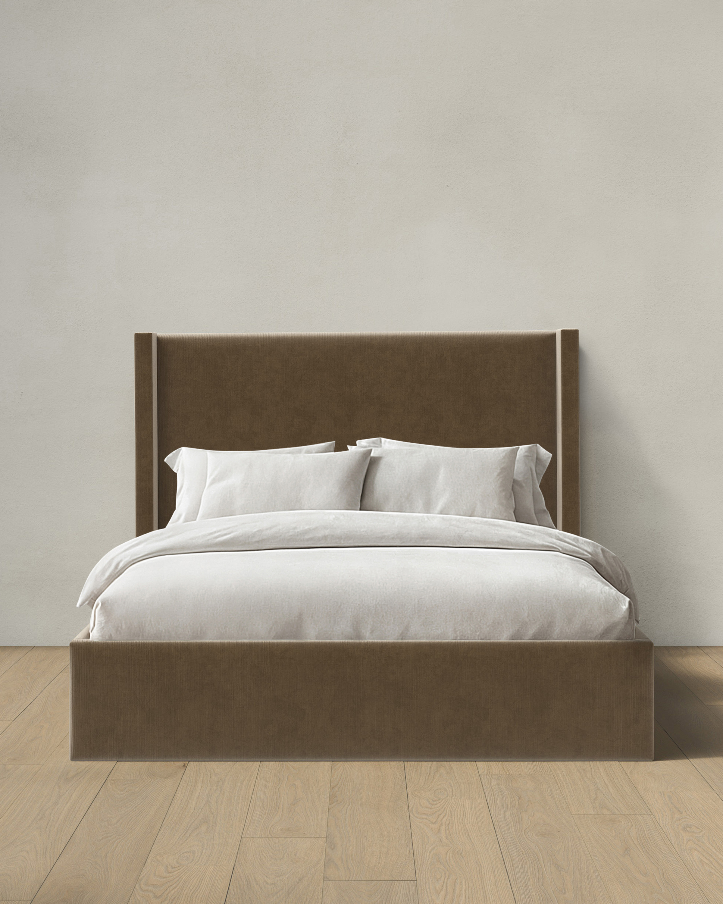 Wingback Bed in Performance Velvet