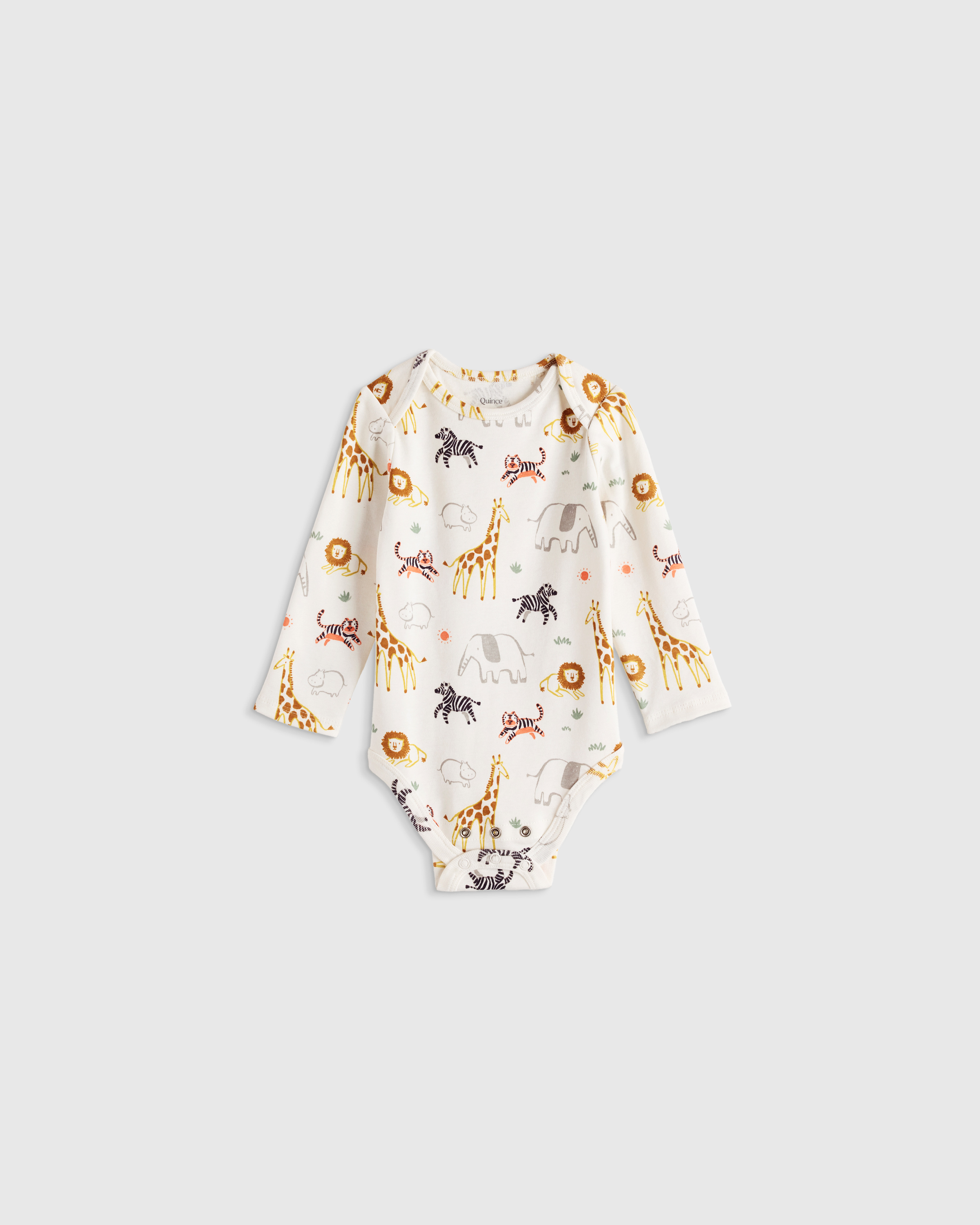 100% Organic Cotton Long Sleeve Bodysuit