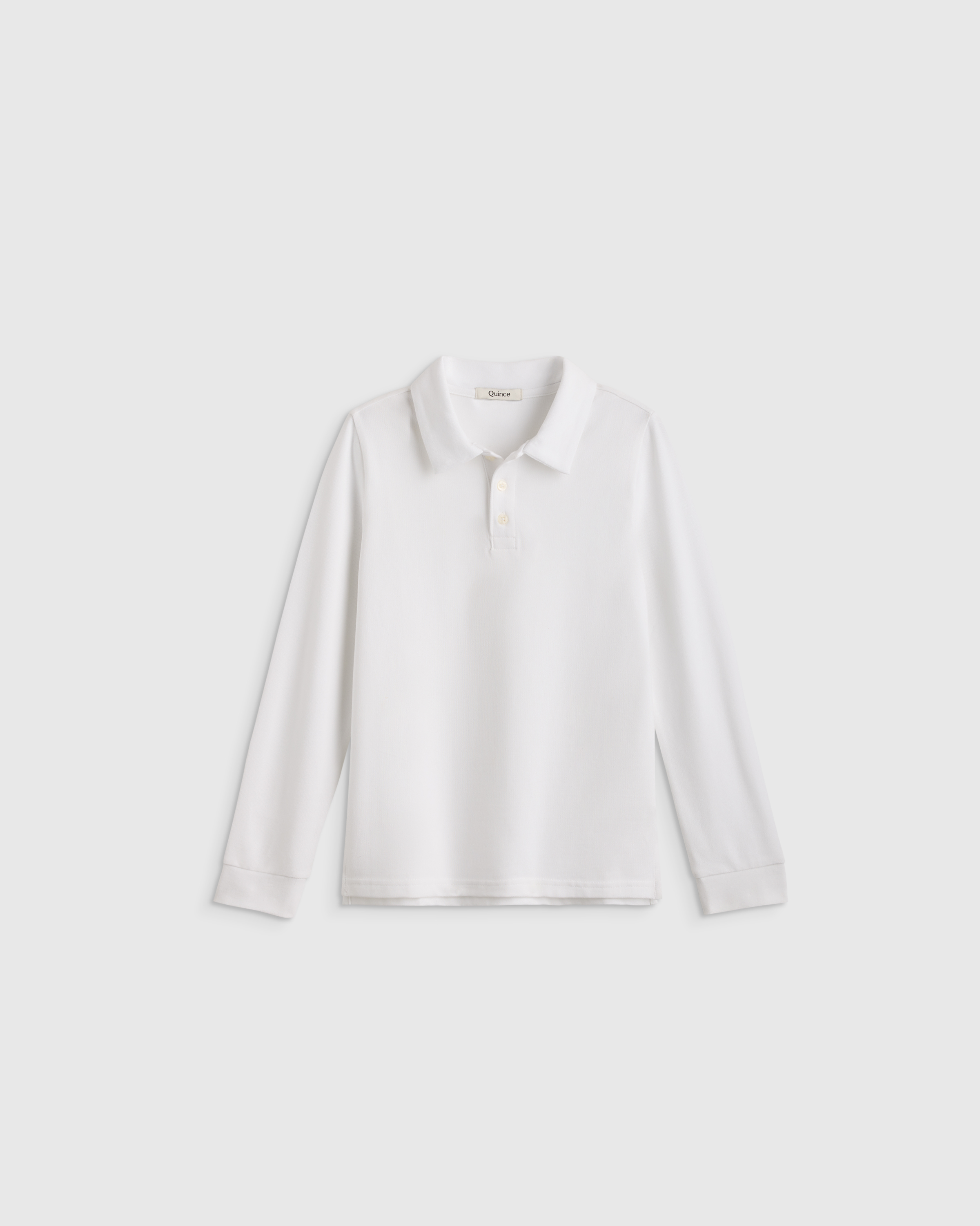 Organic Cotton Long Sleeve Pique Polo