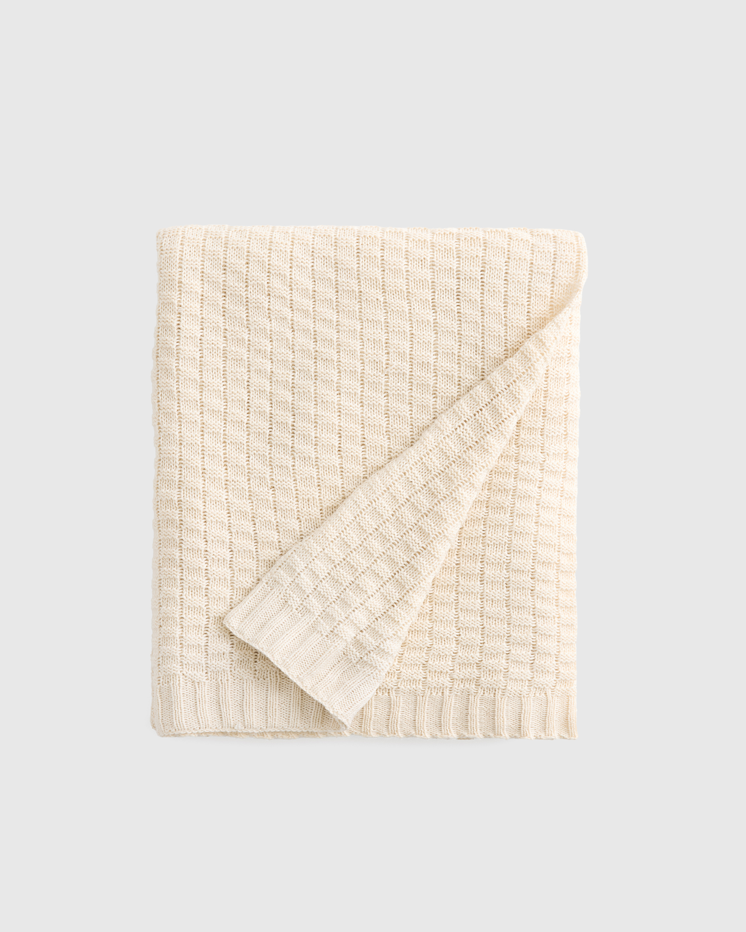 Cotton Cashmere Knit Blanket