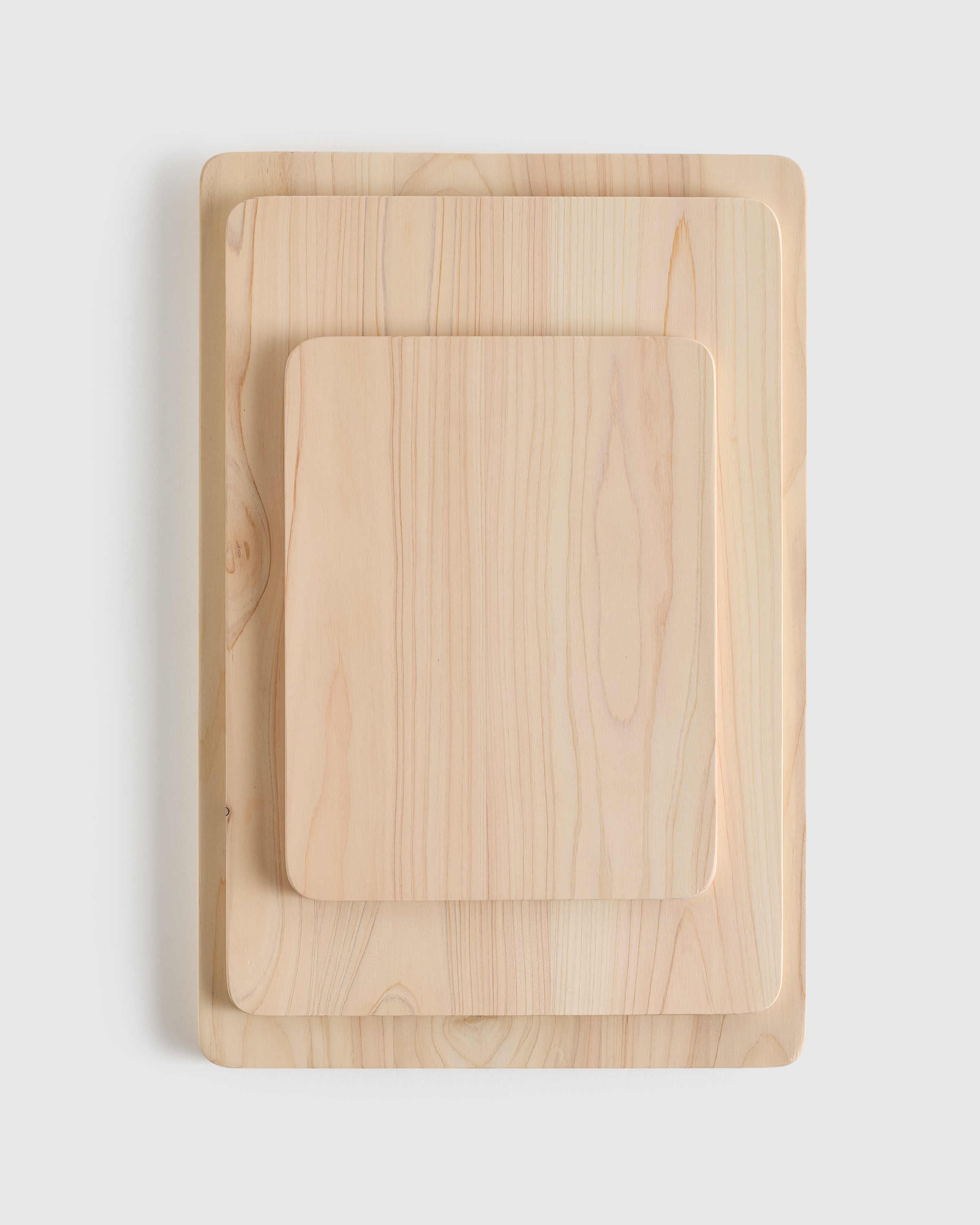 Hinoki Wood Cutting Boards, Set of 3