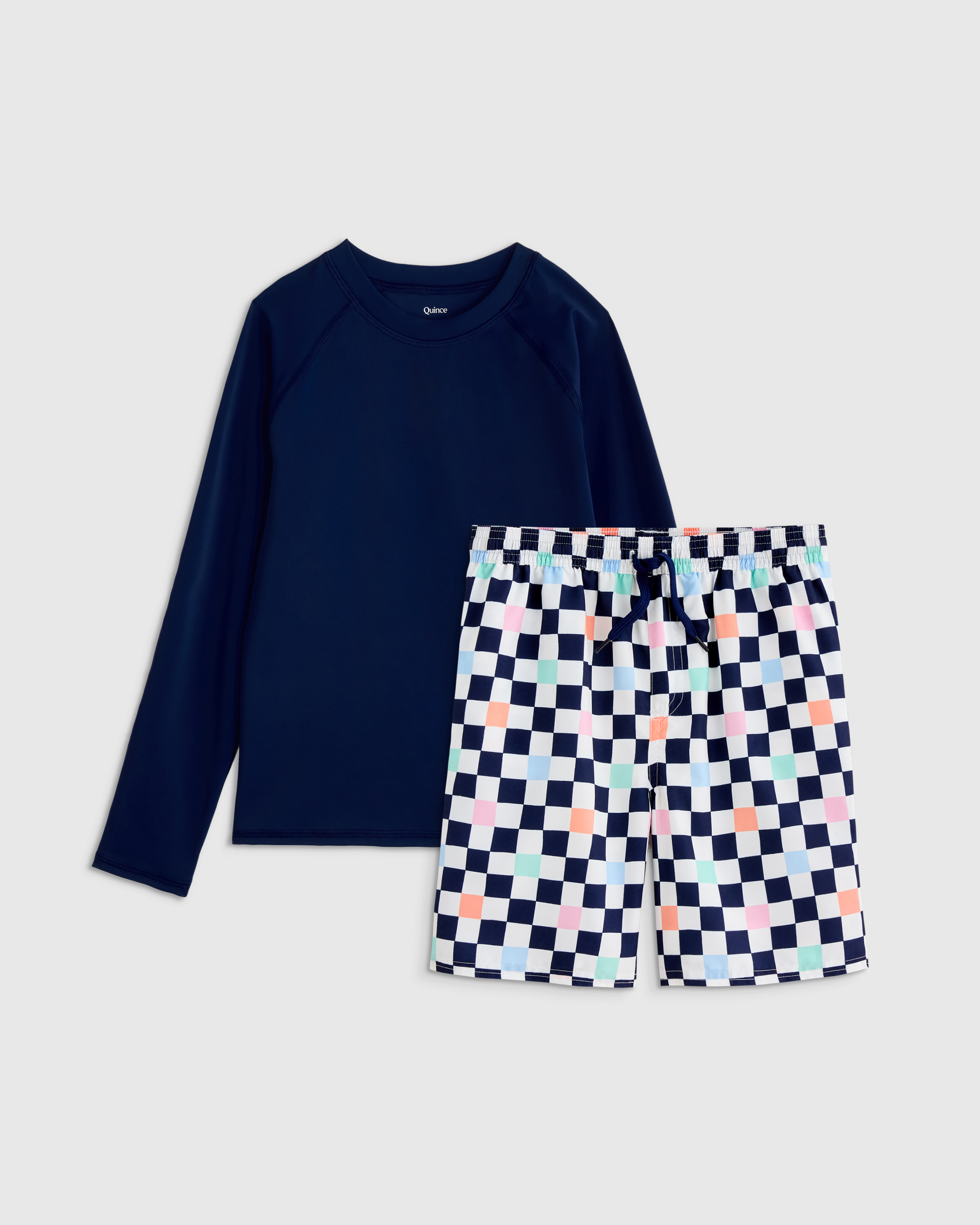 Swim Trunk and Rash Guard Set
