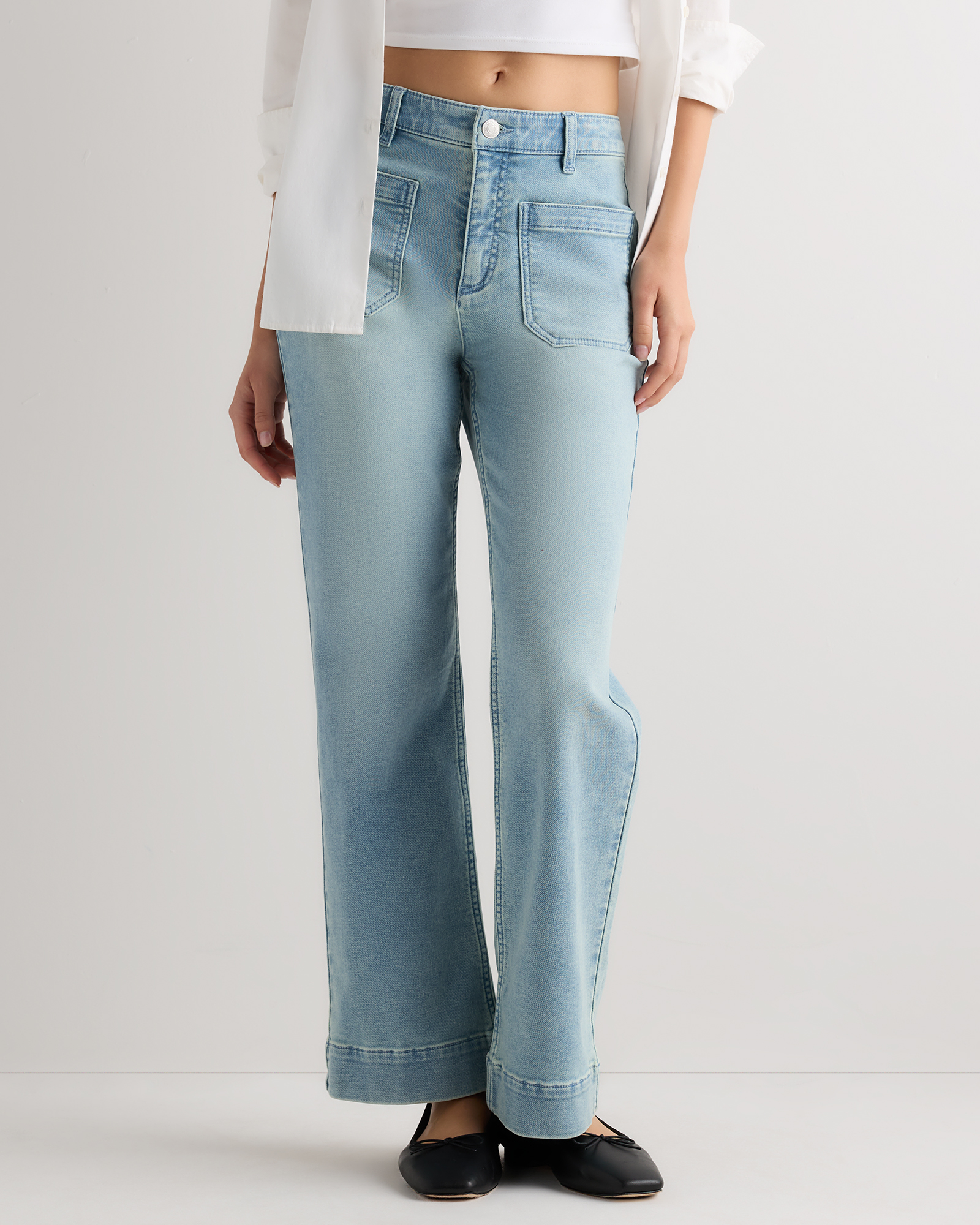 French Terry Wide Leg Pants