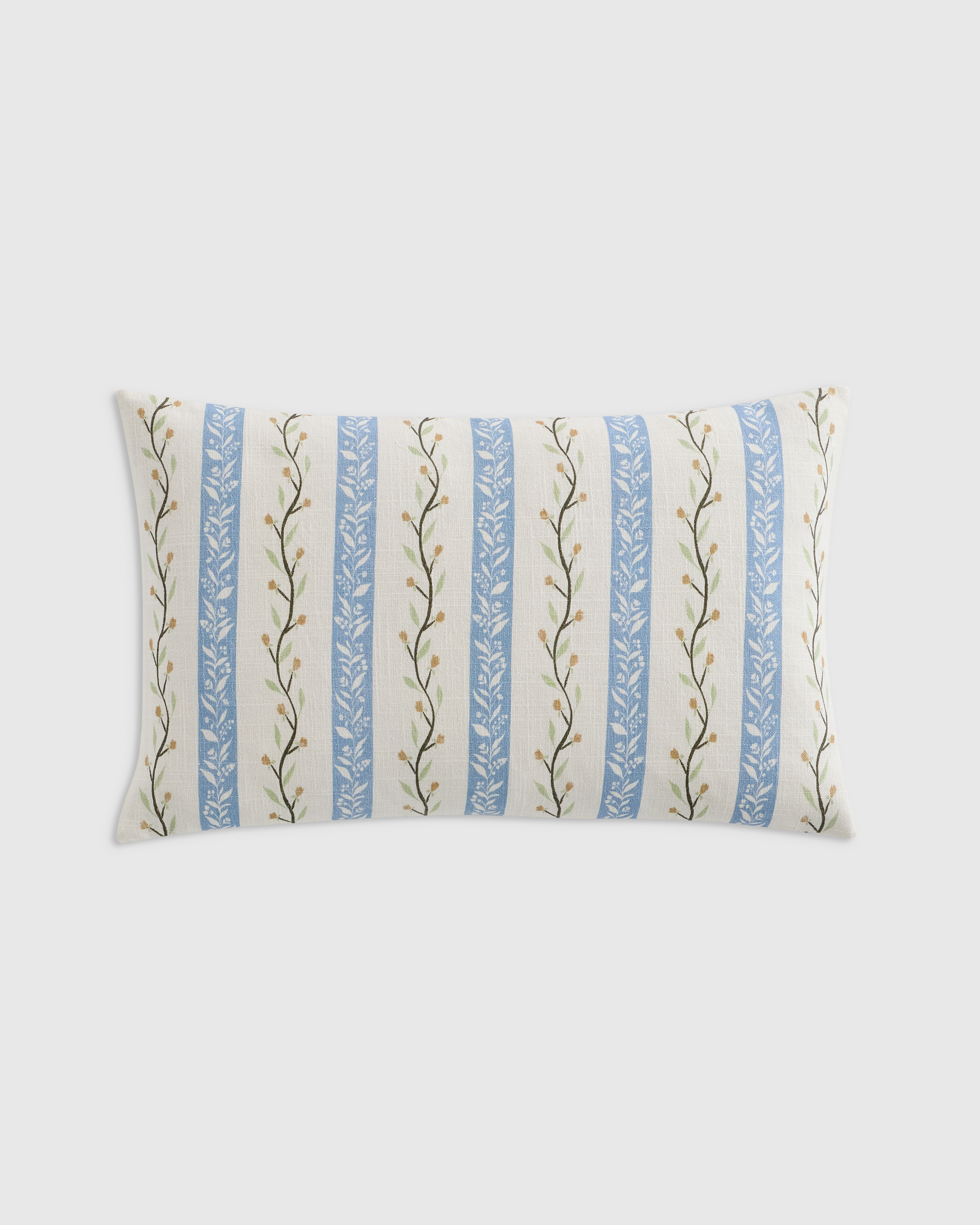 Floral Vine Cotton Pillow Cover