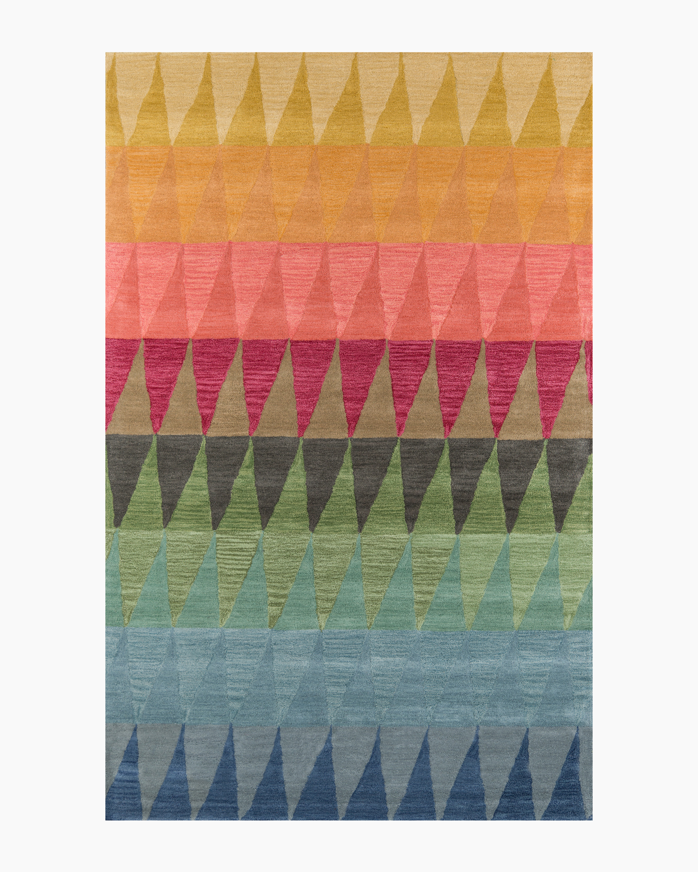 Rainbow Geo Hand-Tufted Rug