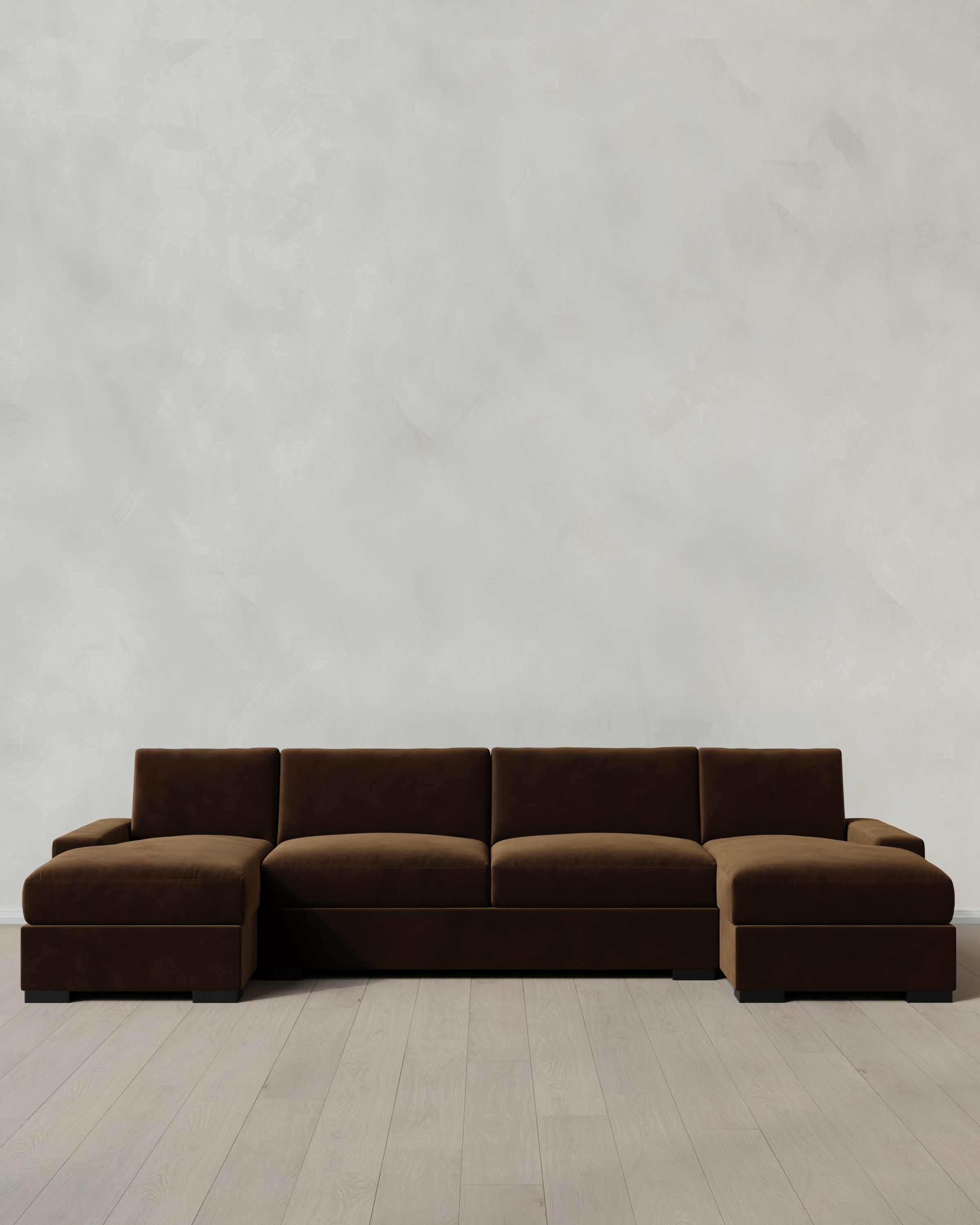 Stillman U Sectional in Performance Velvet