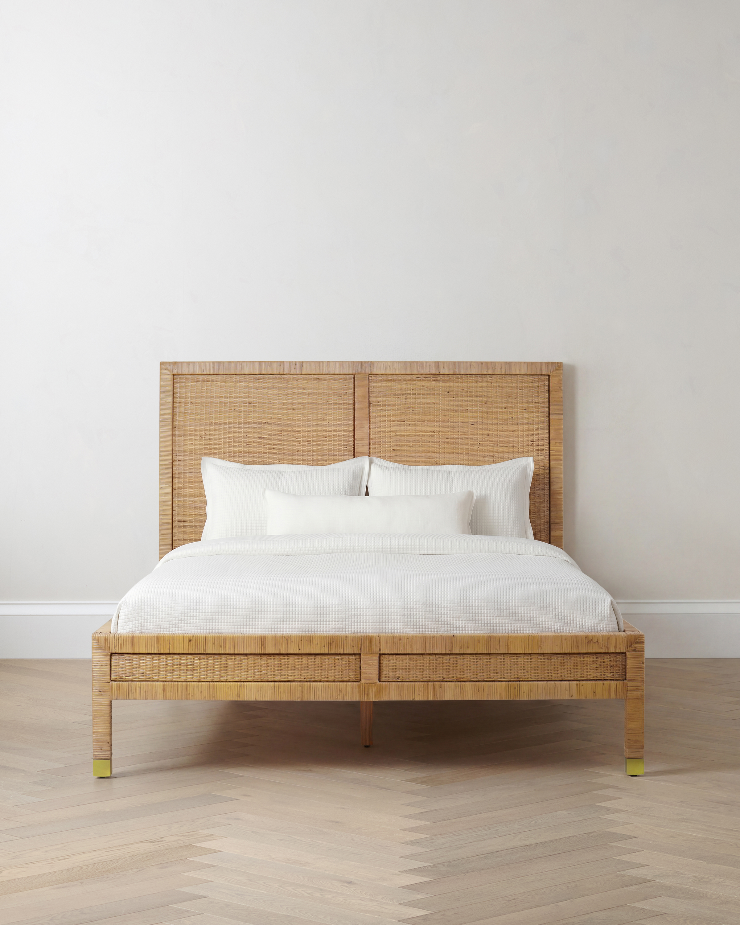Handwoven Rattan Bed
