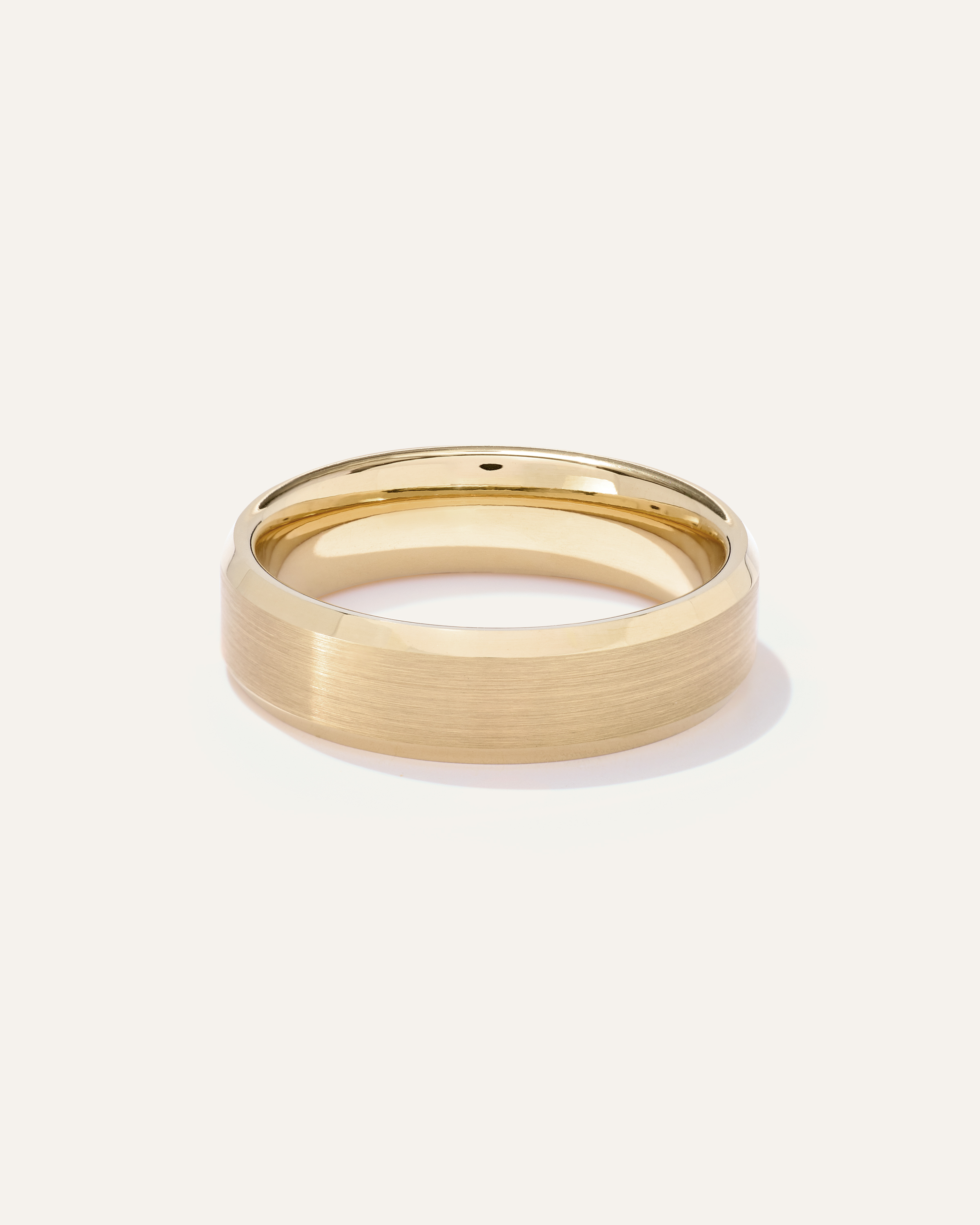 Tungsten Carbide Brushed Beveled Edge Band