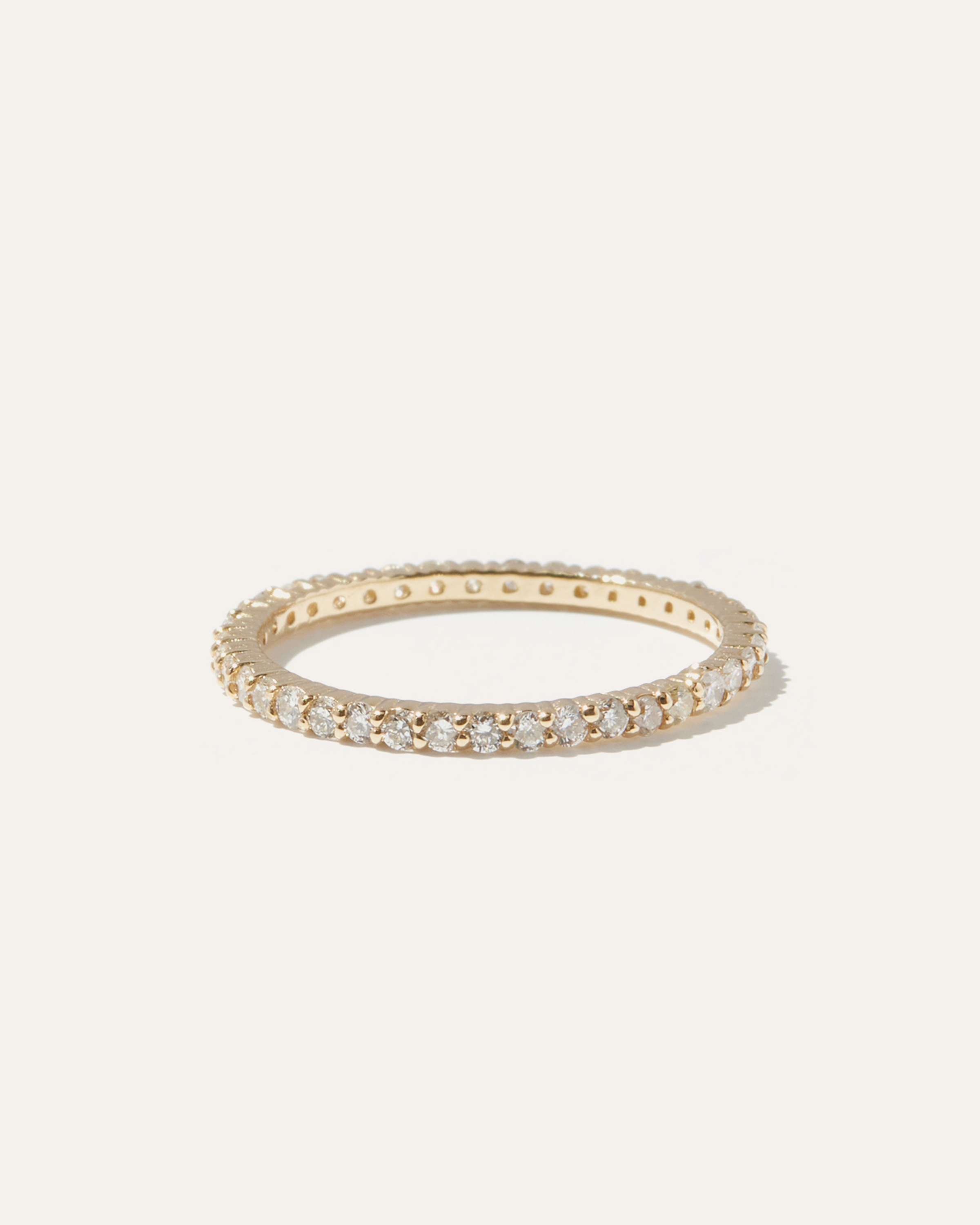 Diamond Shared Prong Eternity Band