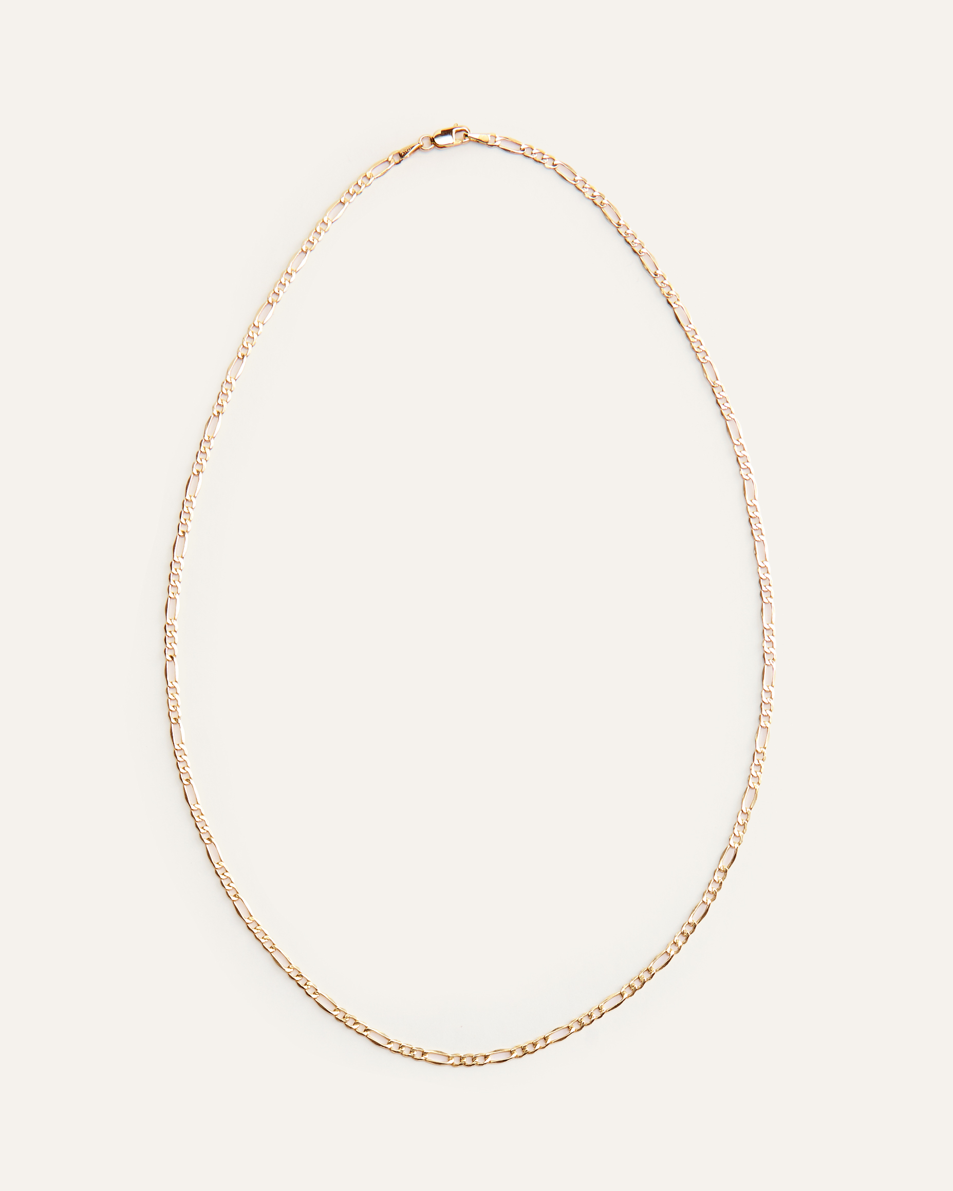 10K Gold Figaro Chain Necklace