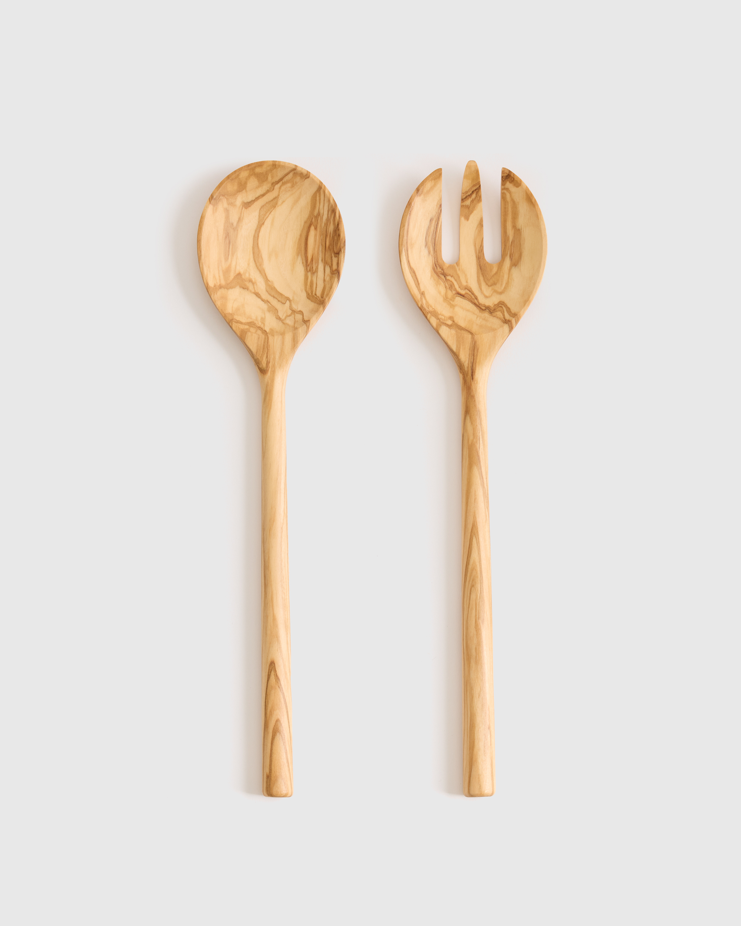 Italian Olivewood Salad Servers, Set of 2