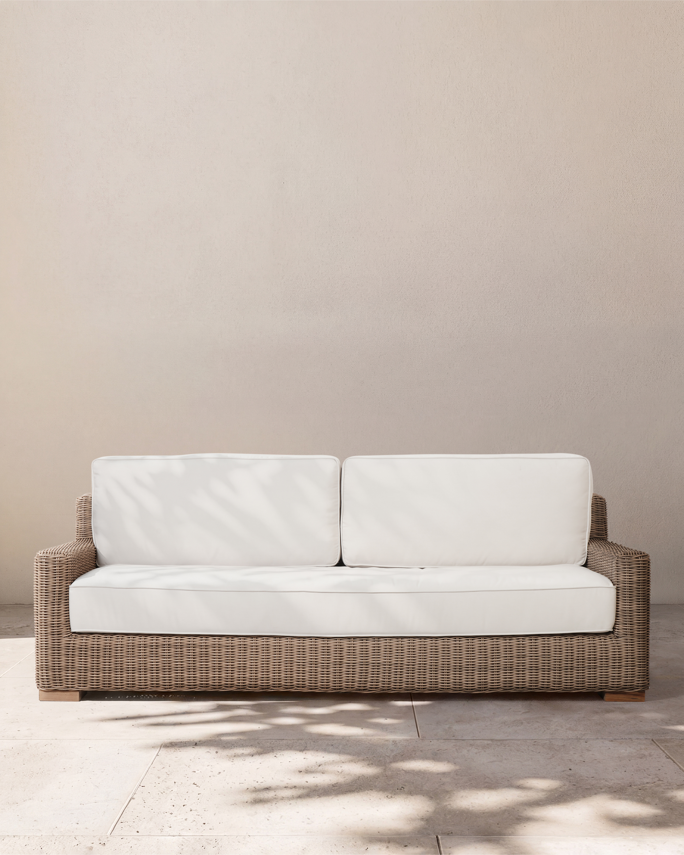 Classic All-Weather Wicker Outdoor Sofa