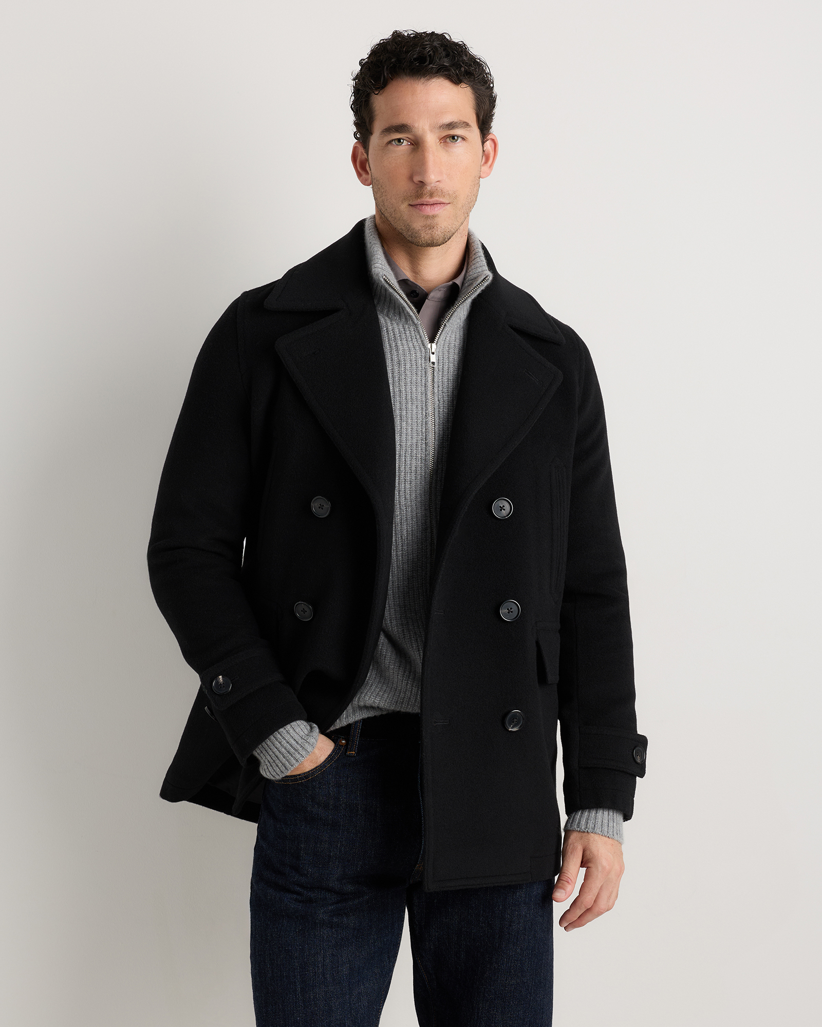 Wool Cashmere Peacoat