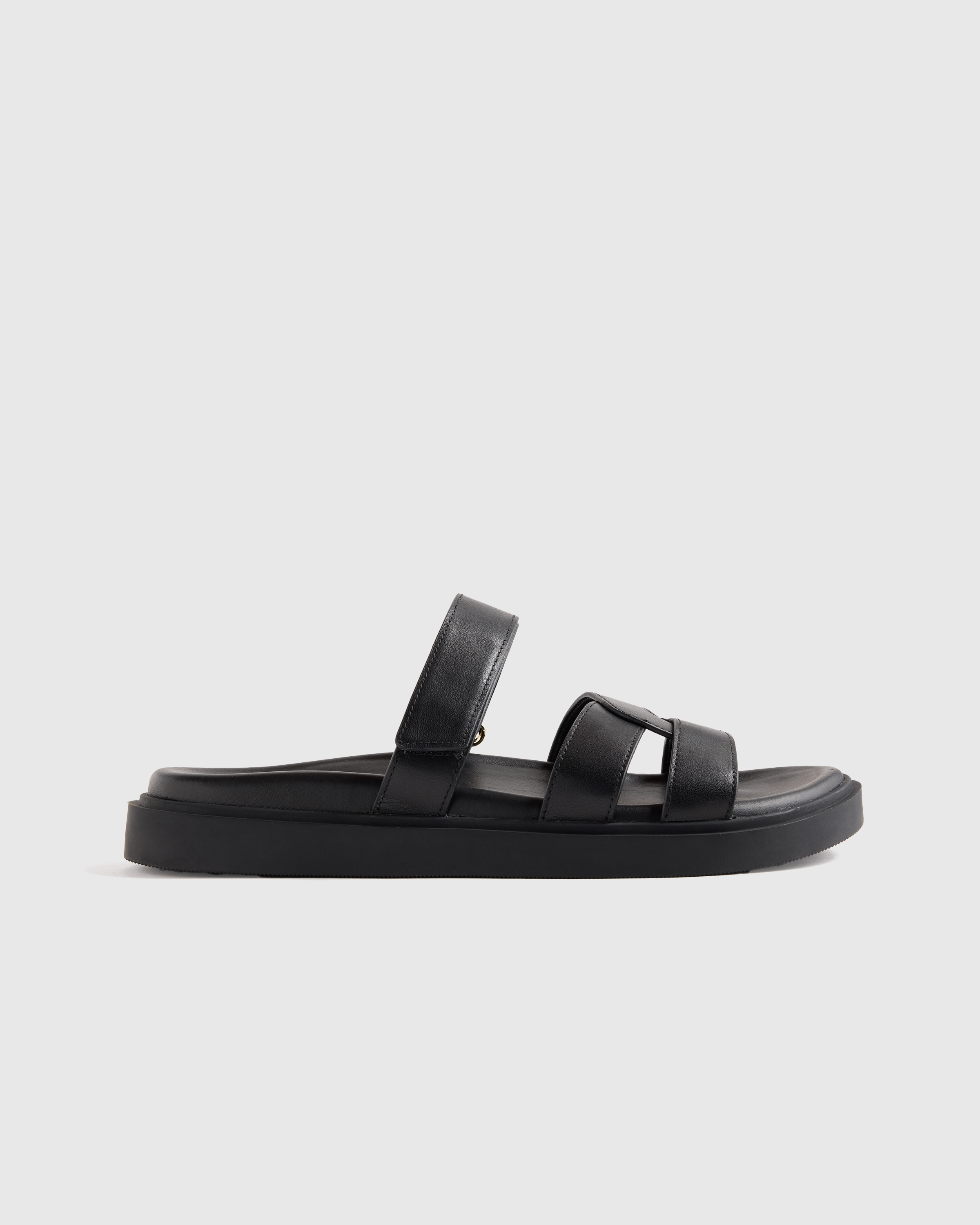 Italian Leather Sport Slide Sandal
