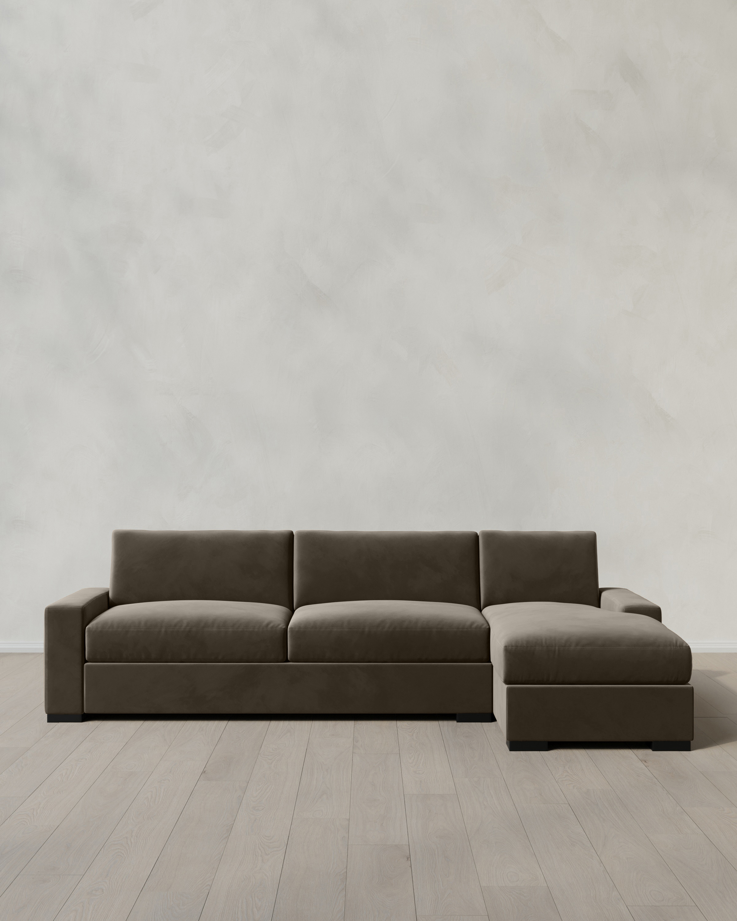 Stillman Chaise Sectional in Performance Velvet