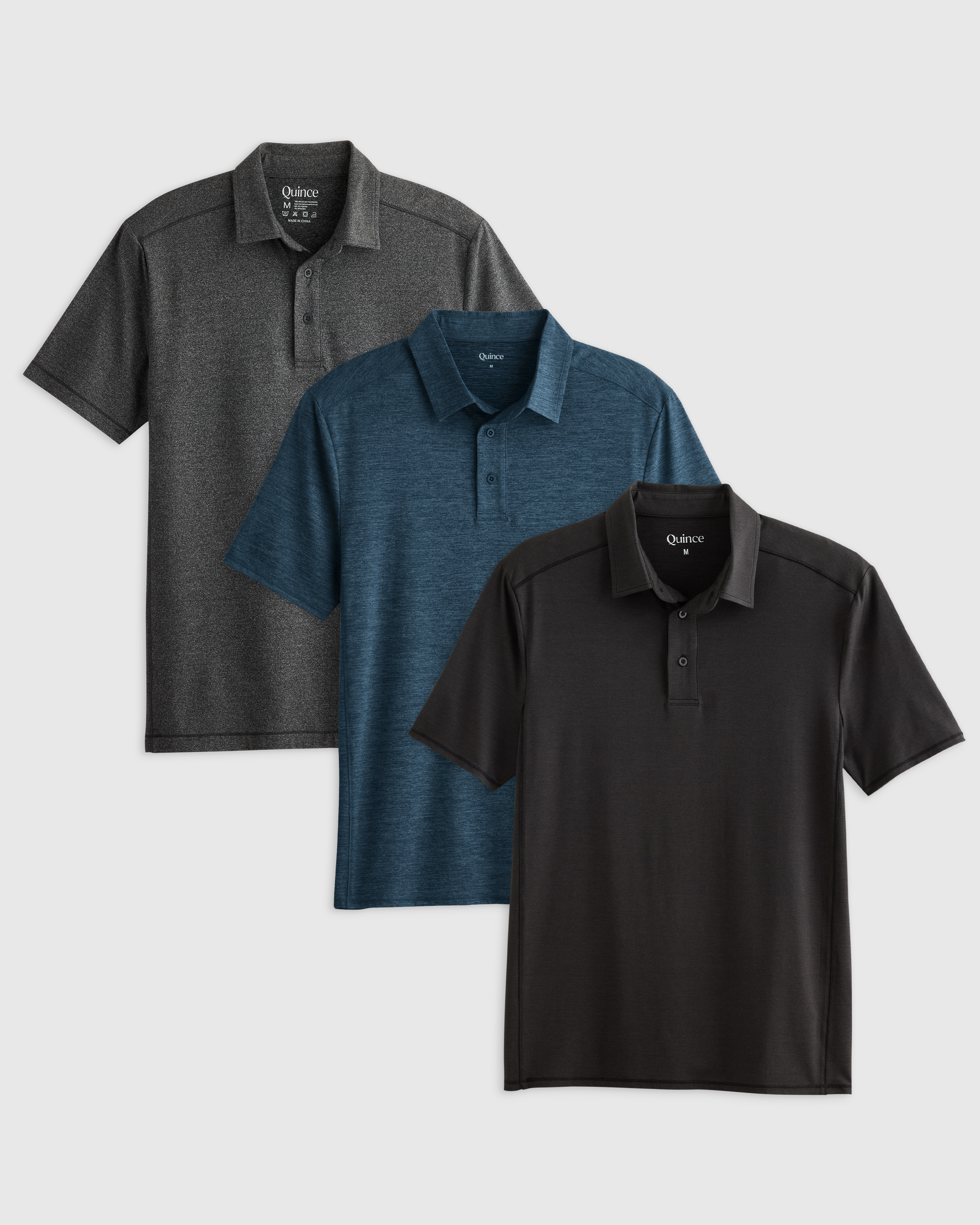 Flowknit Breeze Performance Polo 3 Pack Bundle