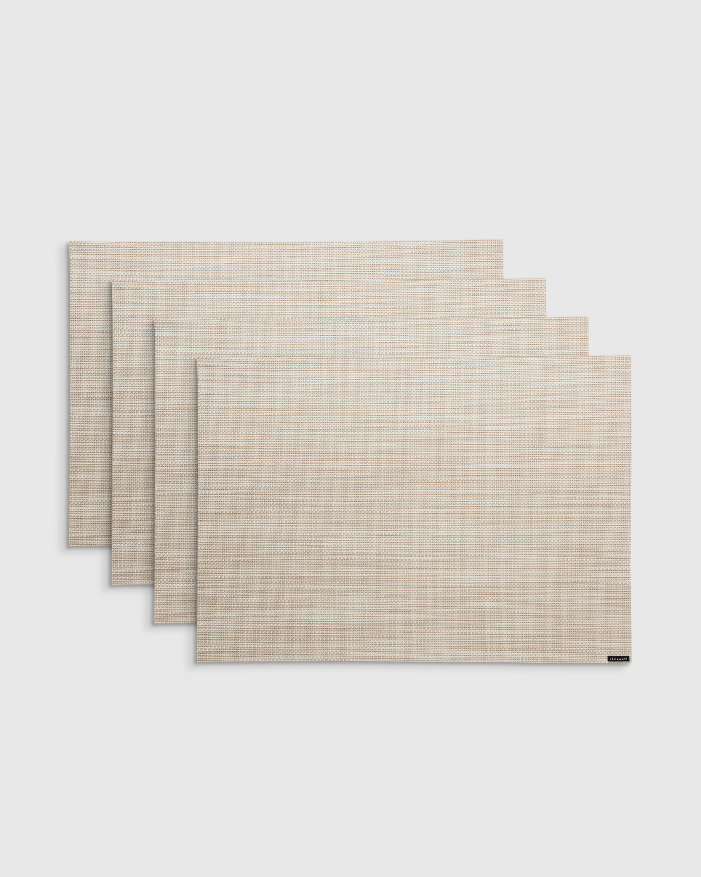 Mini Basketweave Easy-Care Rectangular Placemat, Set of 4 by Chilewich