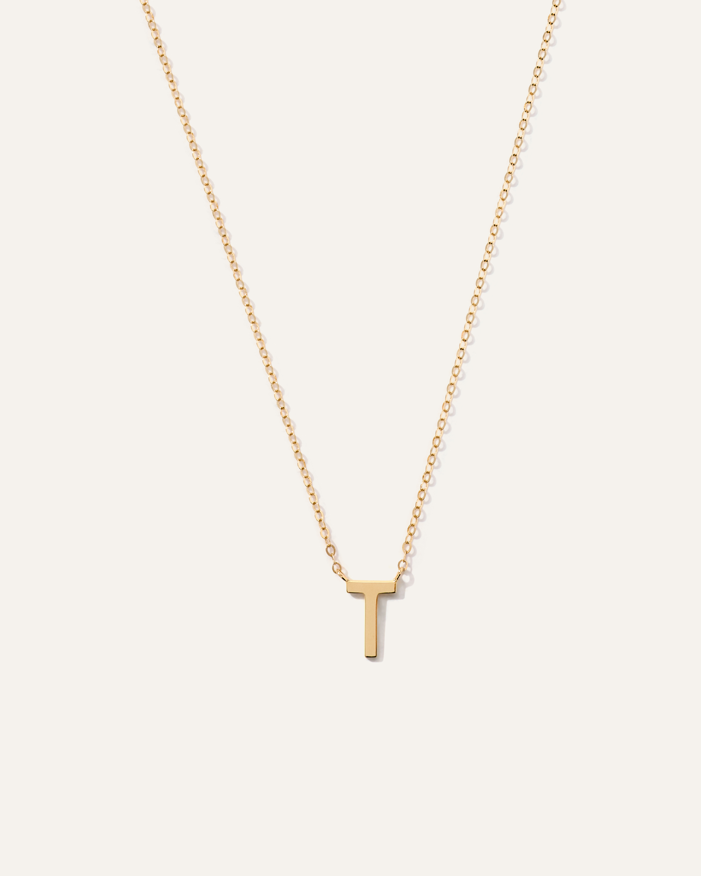 14K Gold Letter Necklace