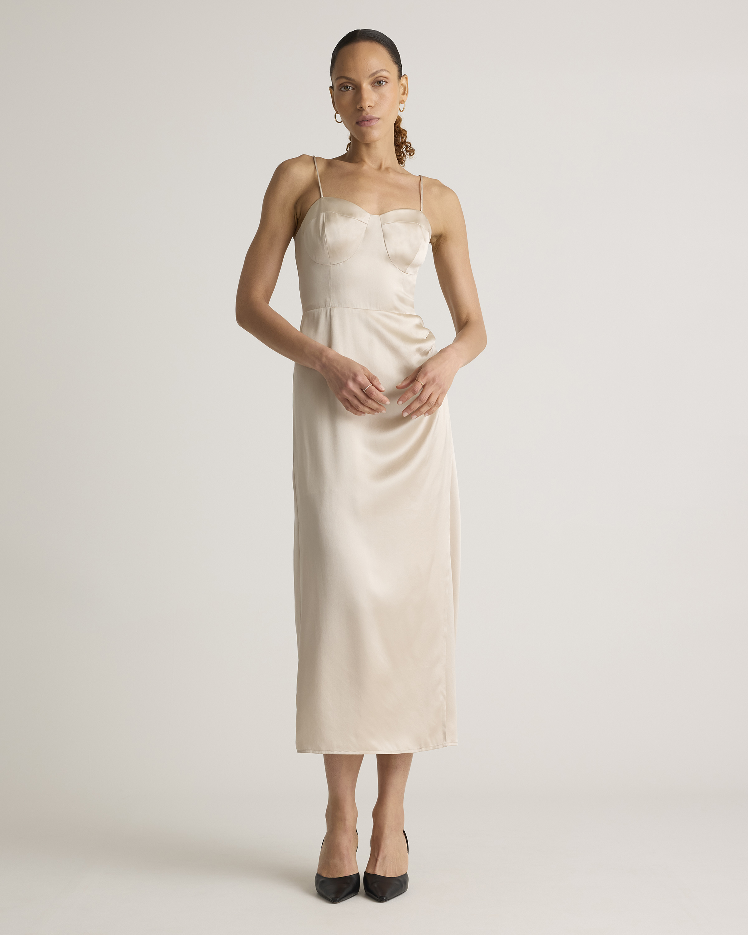 100% Washable Silk Sweetheart Dress