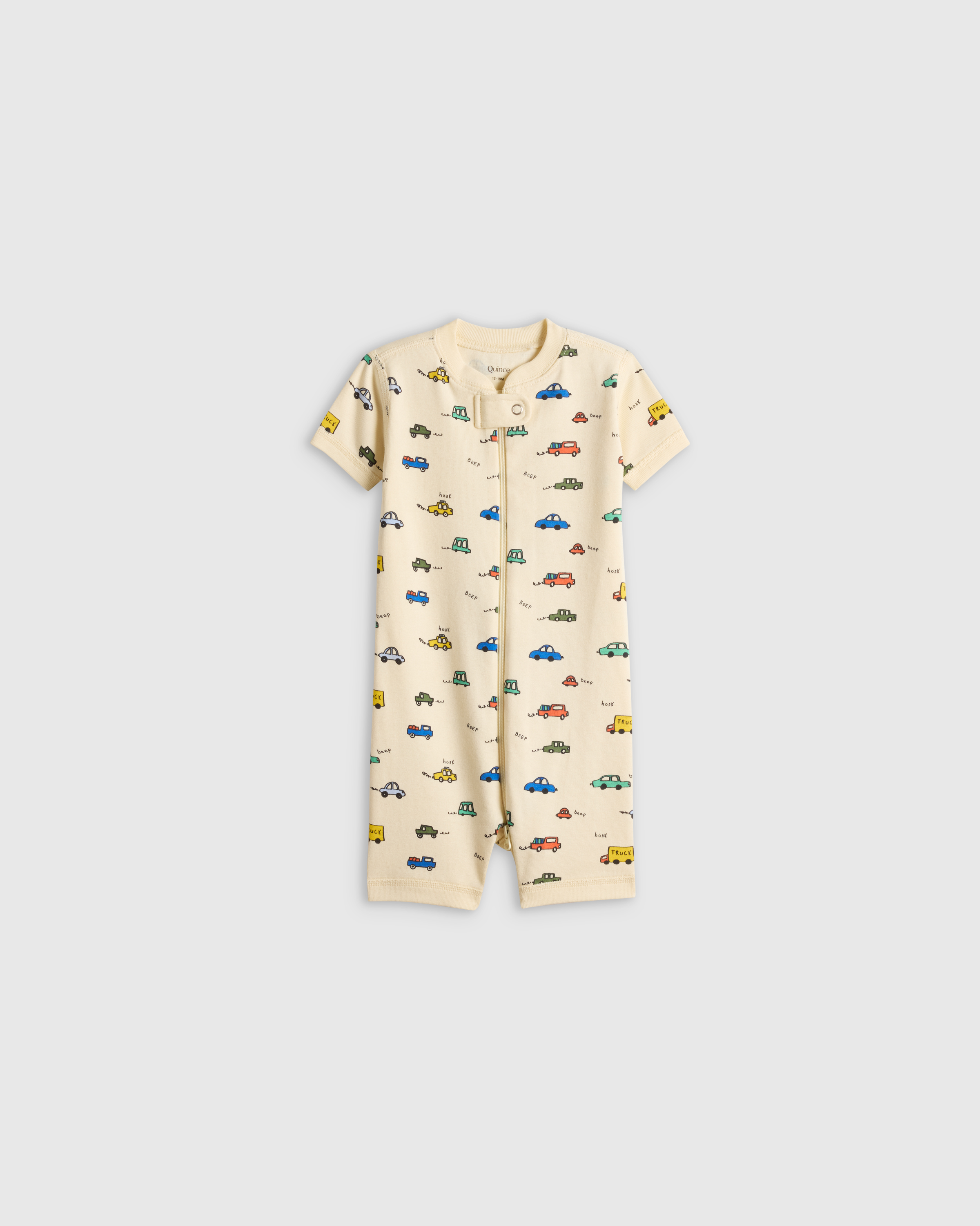 100% Organic Cotton Shortie Onesie Pajama