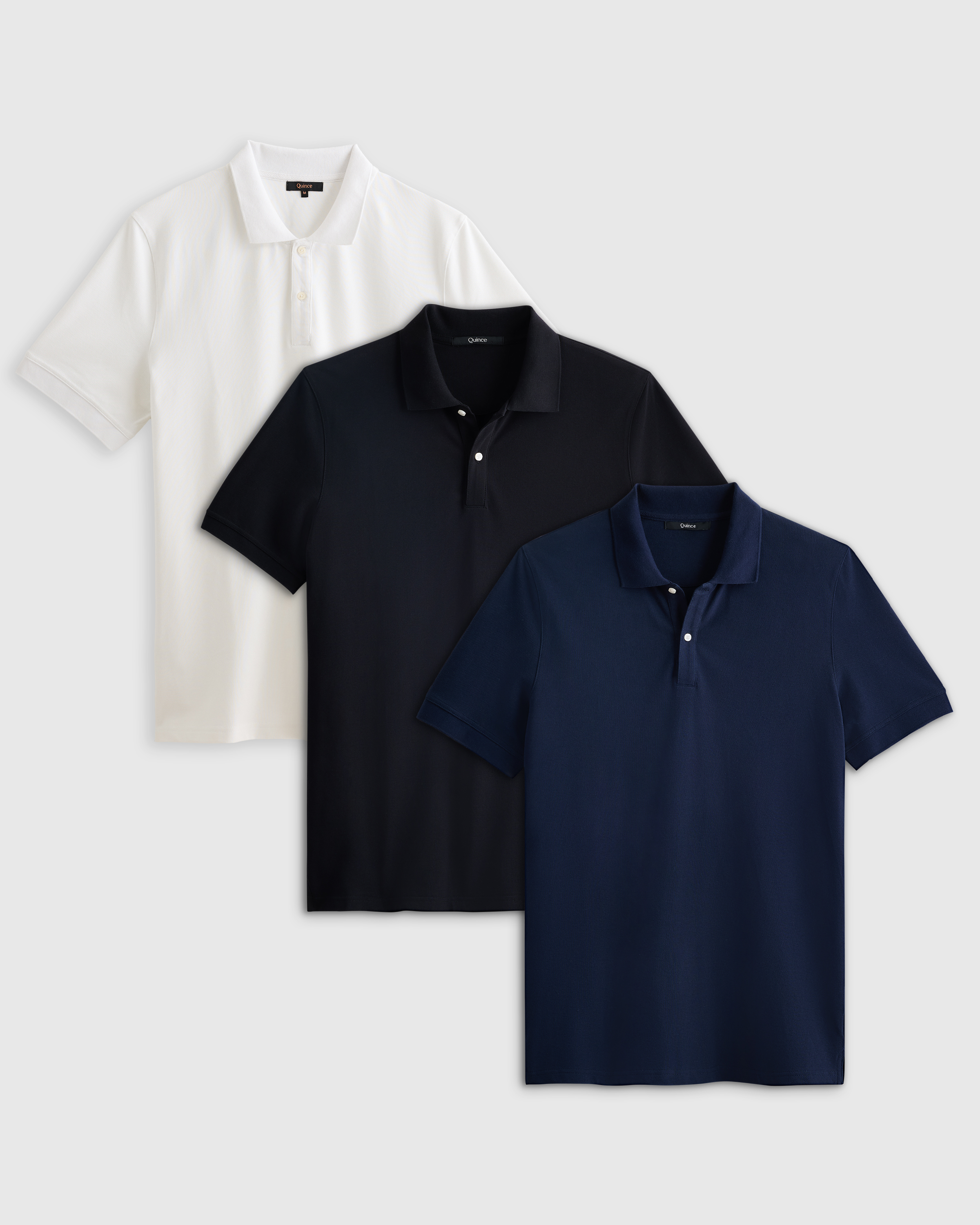 Organic Cotton Pique Polo 3 Pack Bundle