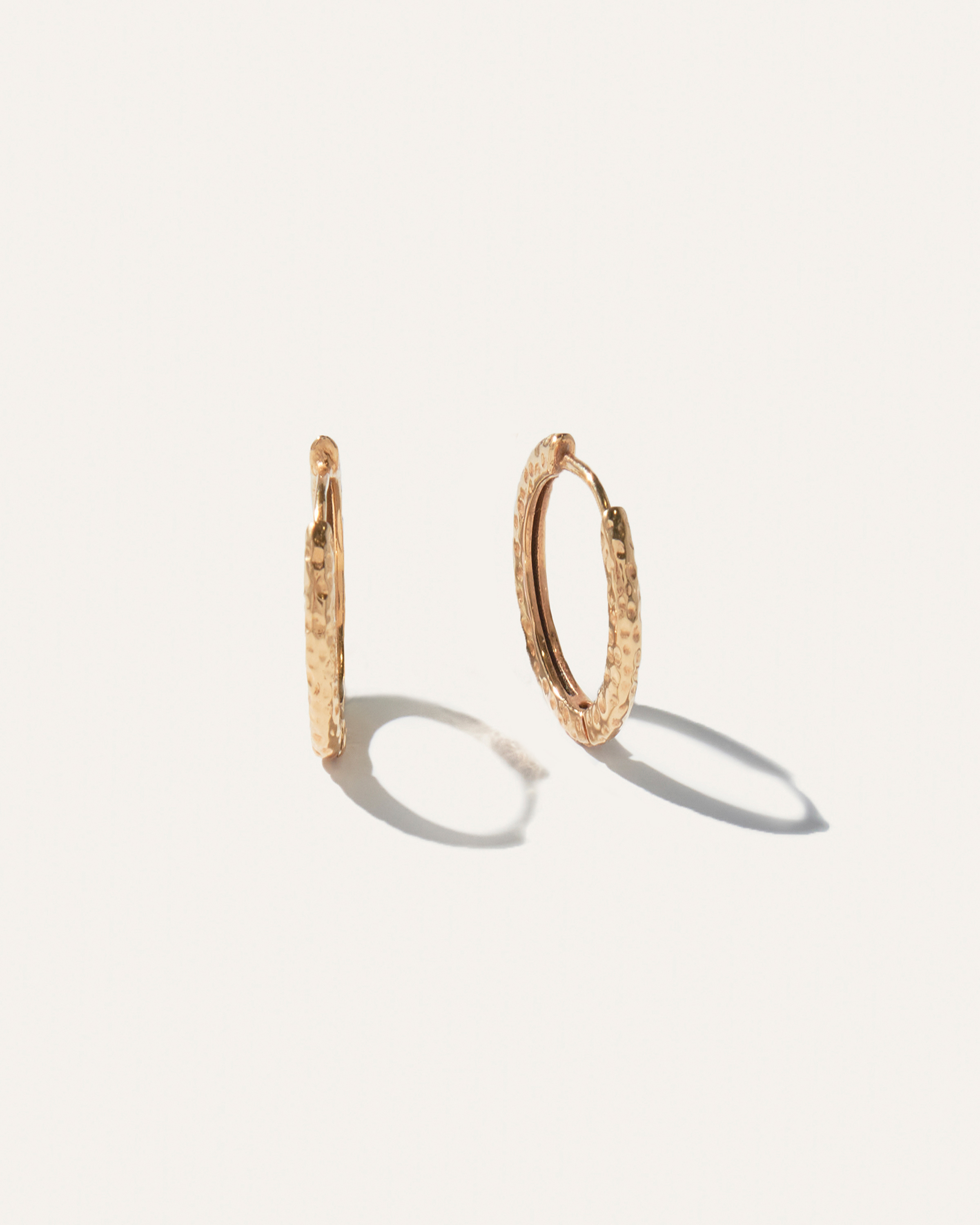 Hammered Nina Small Hoops