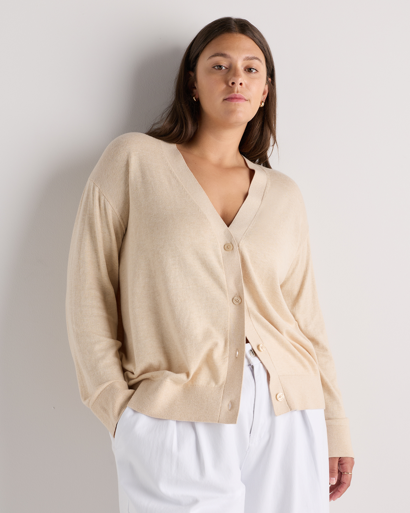 Lightweight Cotton Cashmere Cardigan
