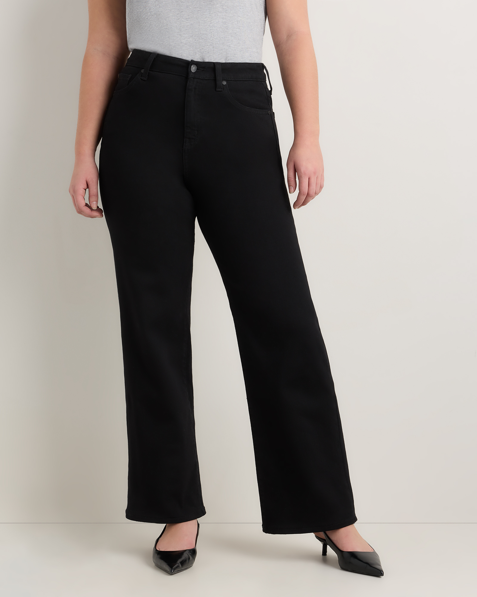 Curvy Bella Stretch Wide Leg Jeans