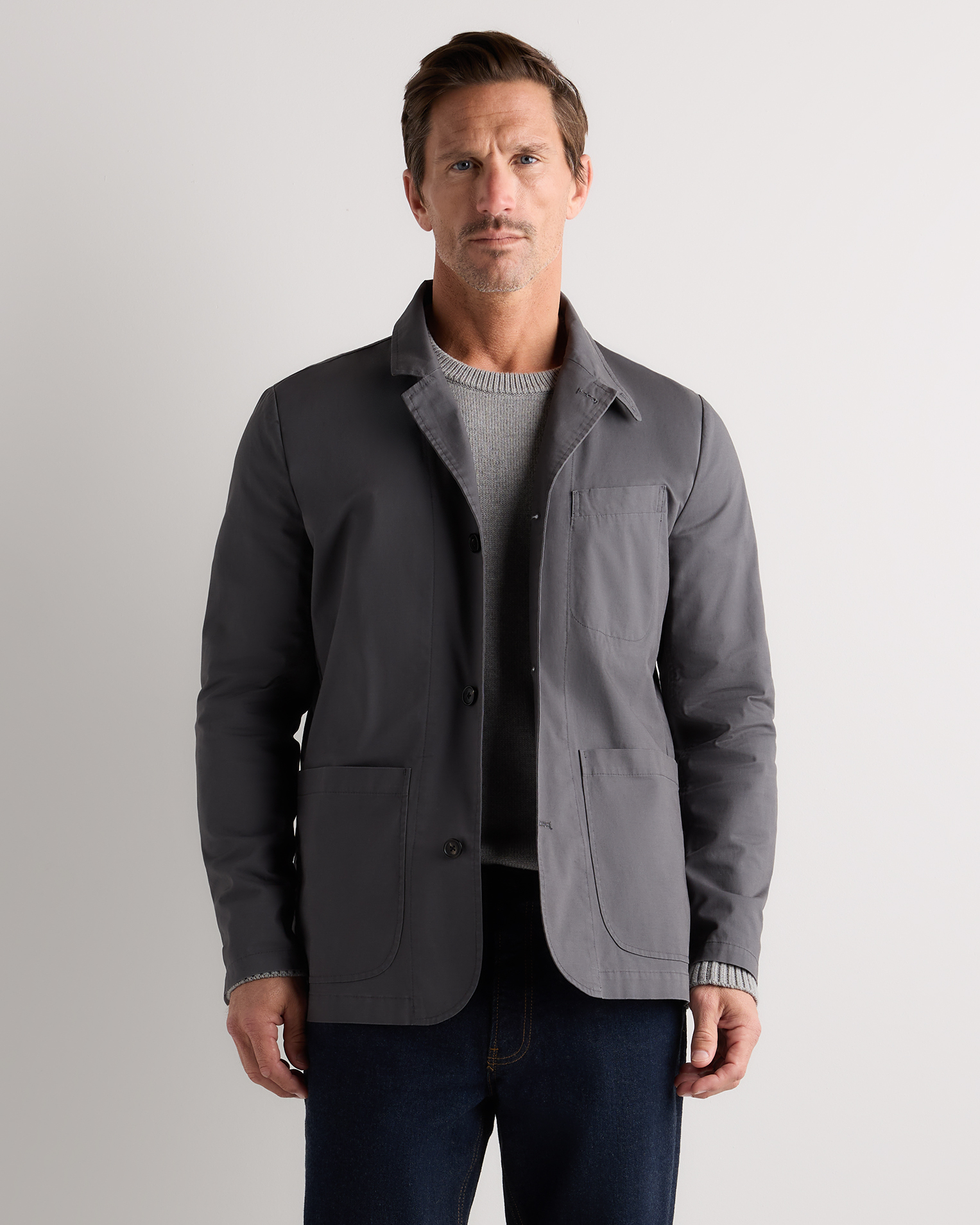 Organic Twill Unstructured Blazer