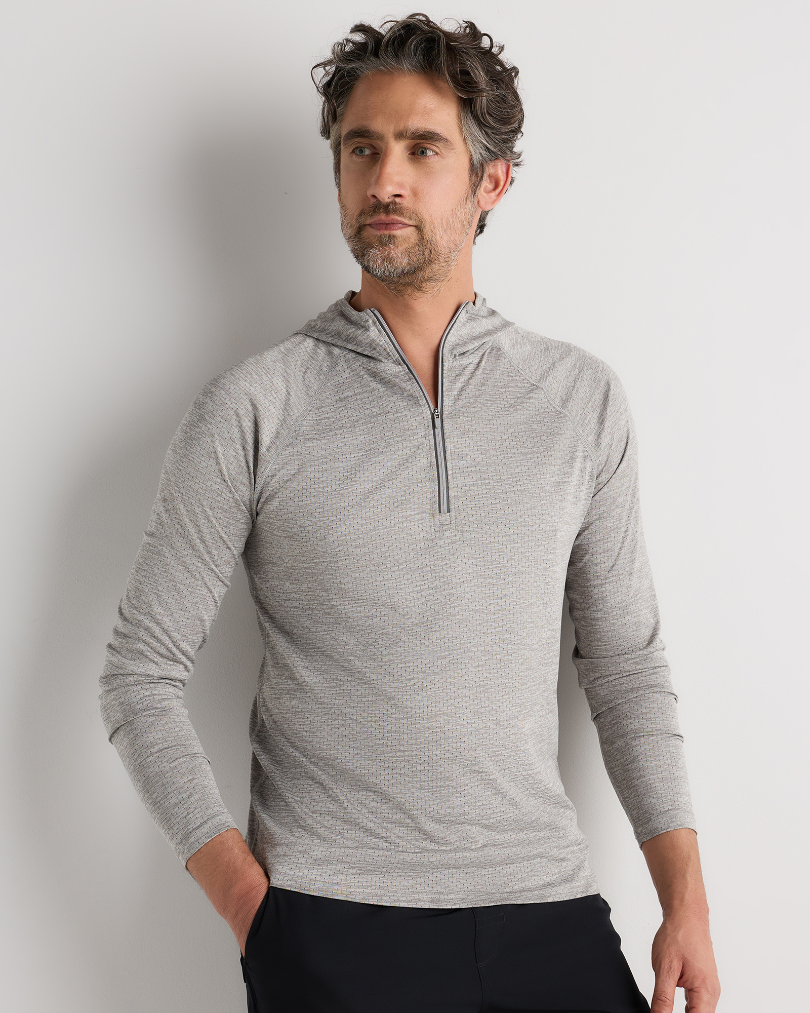 Mesh Performance Training Quarter Zip Hoodie