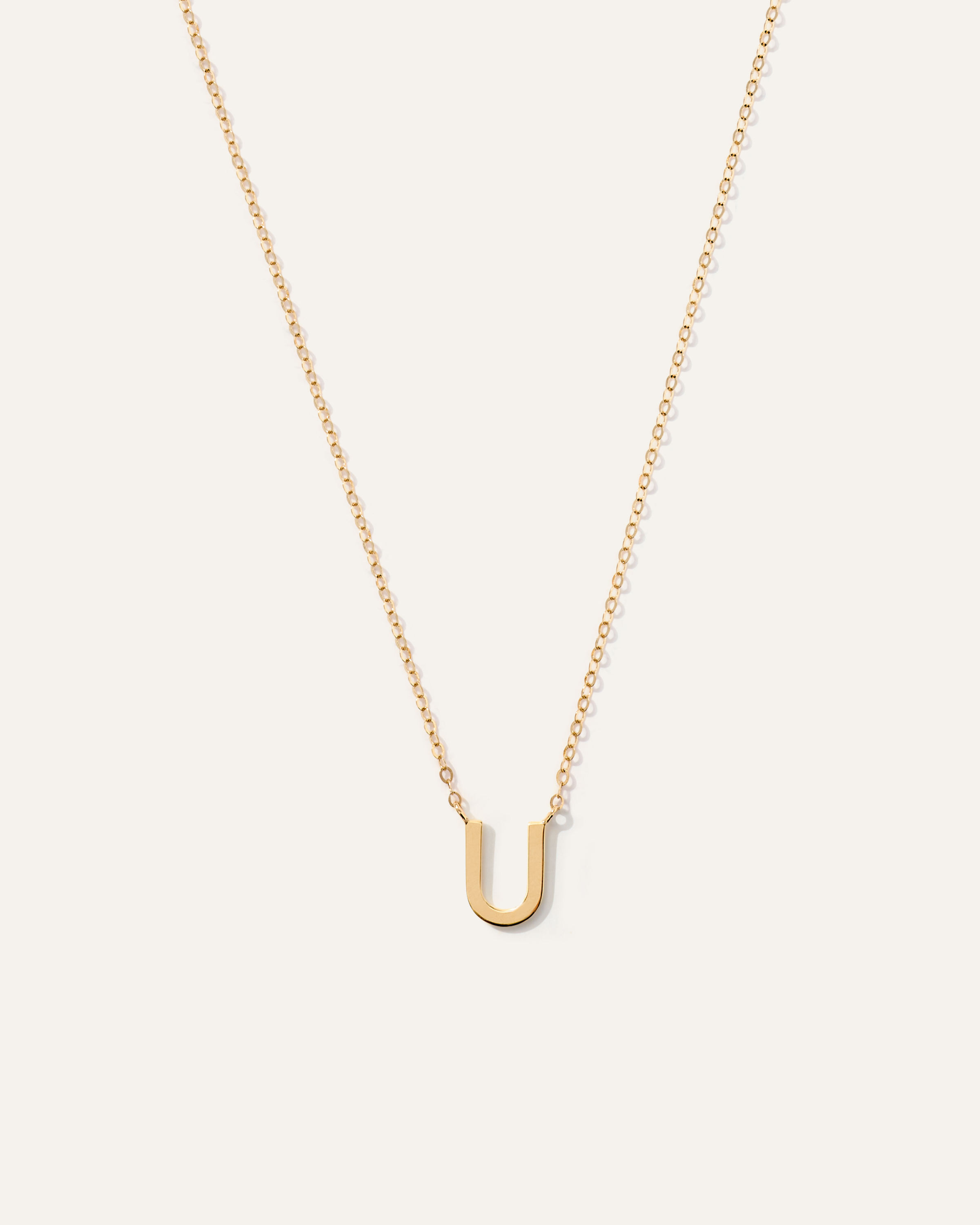 14K Gold Letter Necklace