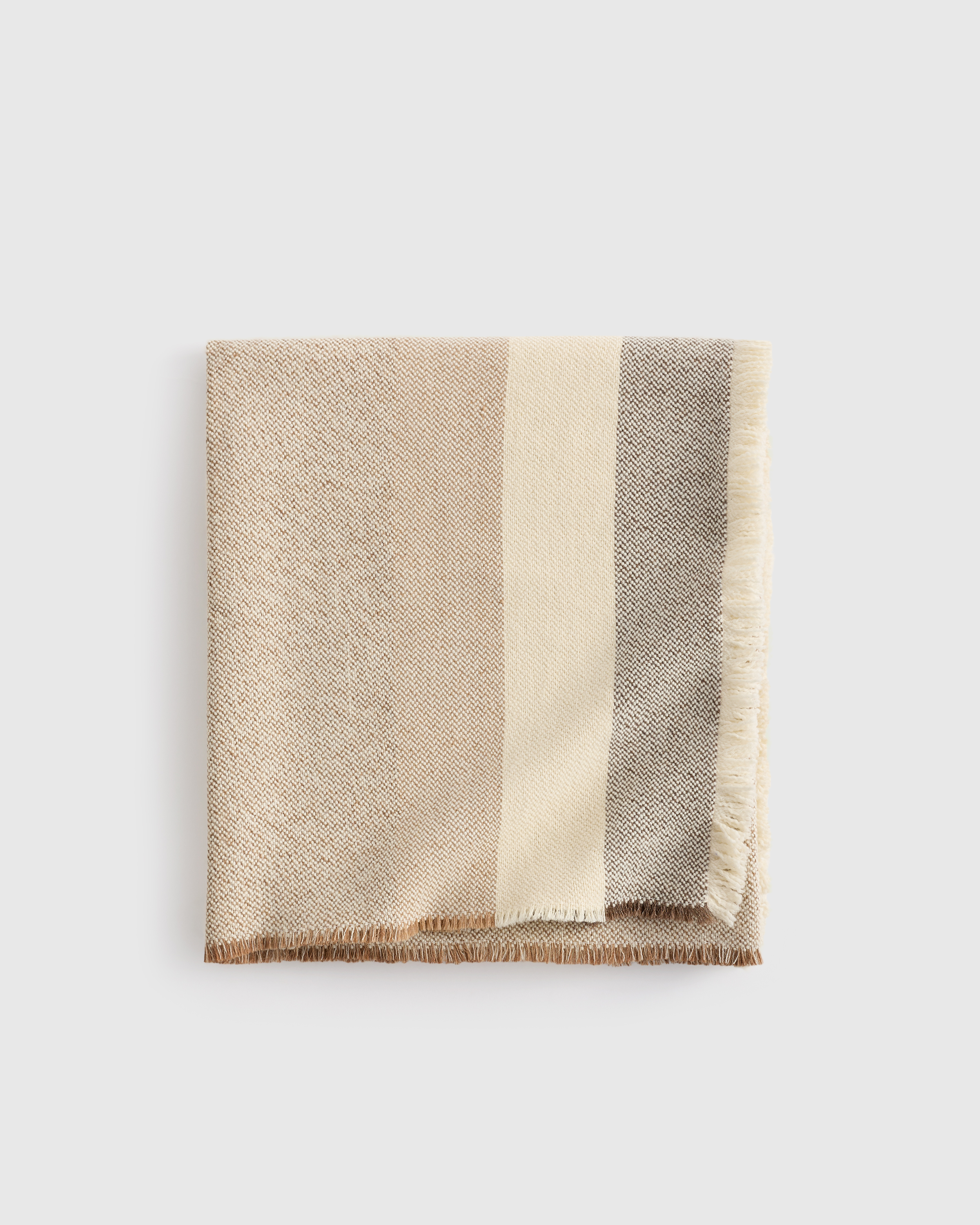 Wool Alpaca Stripe Throw