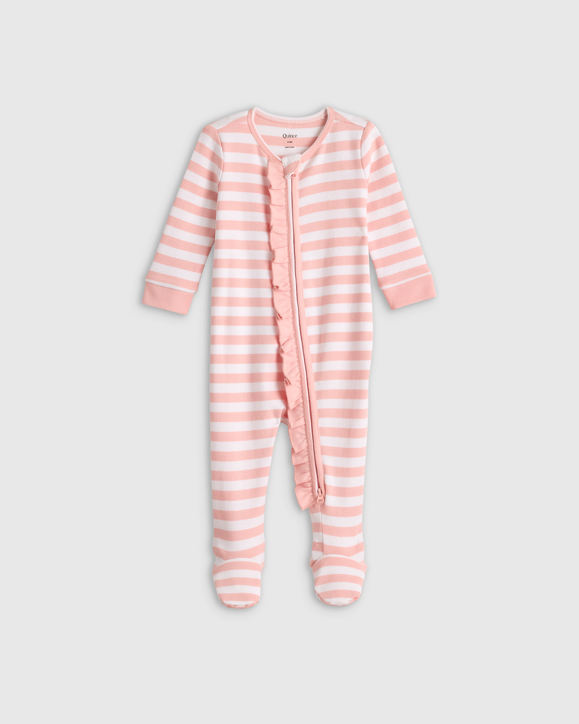 100% Organic Cotton Ruffle Footie