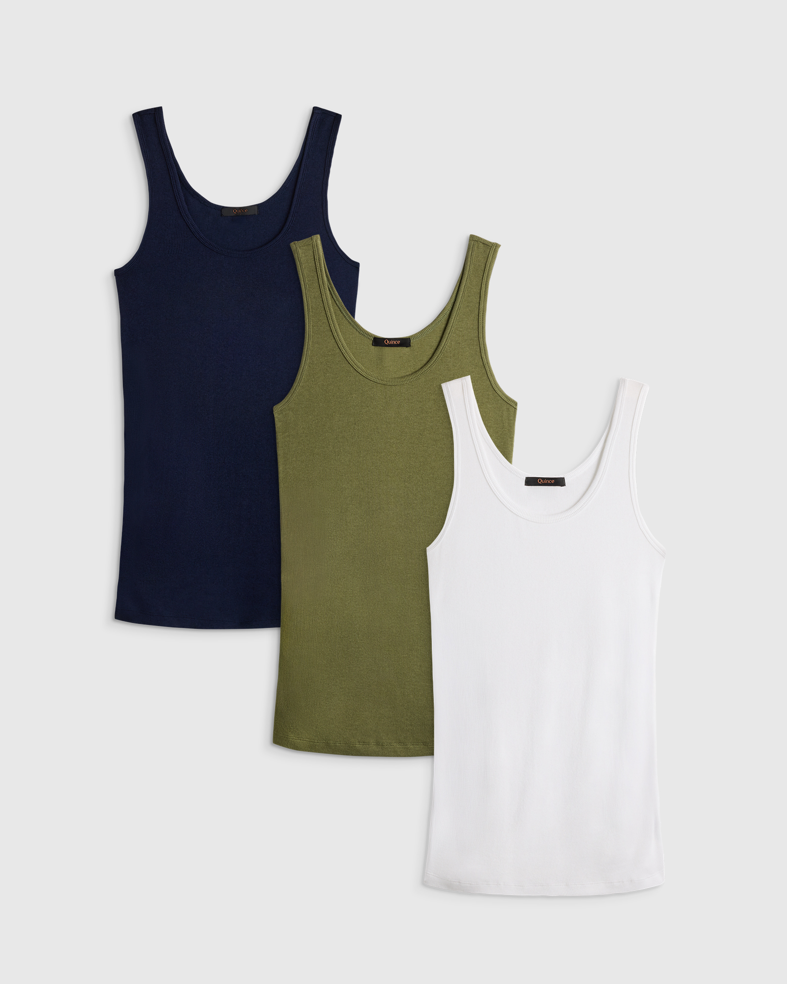 Bamboo Rib Scoop Neck Tank 3 Pack Bundle