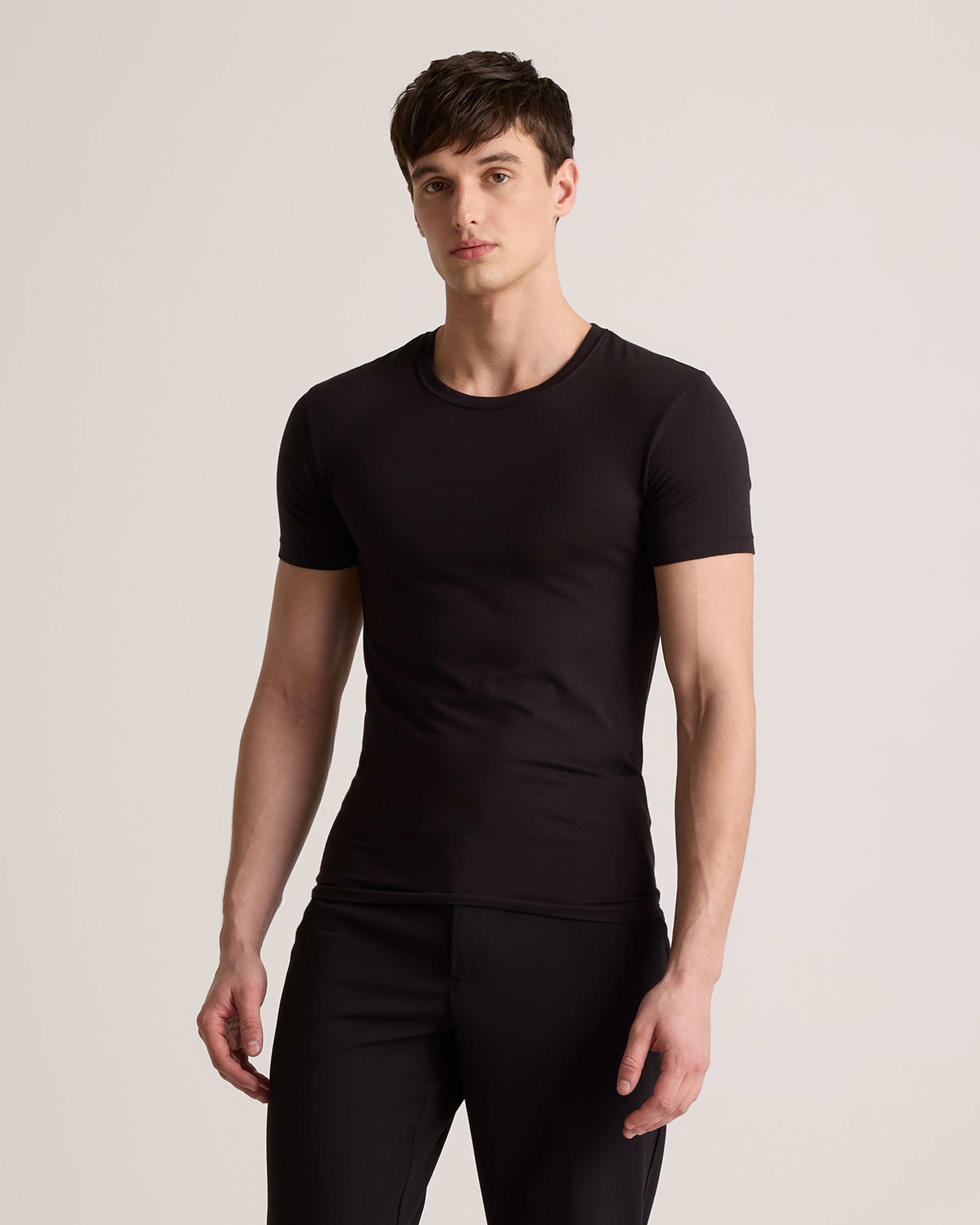 Soft Stretch Crewneck Undershirt (3-Pack)