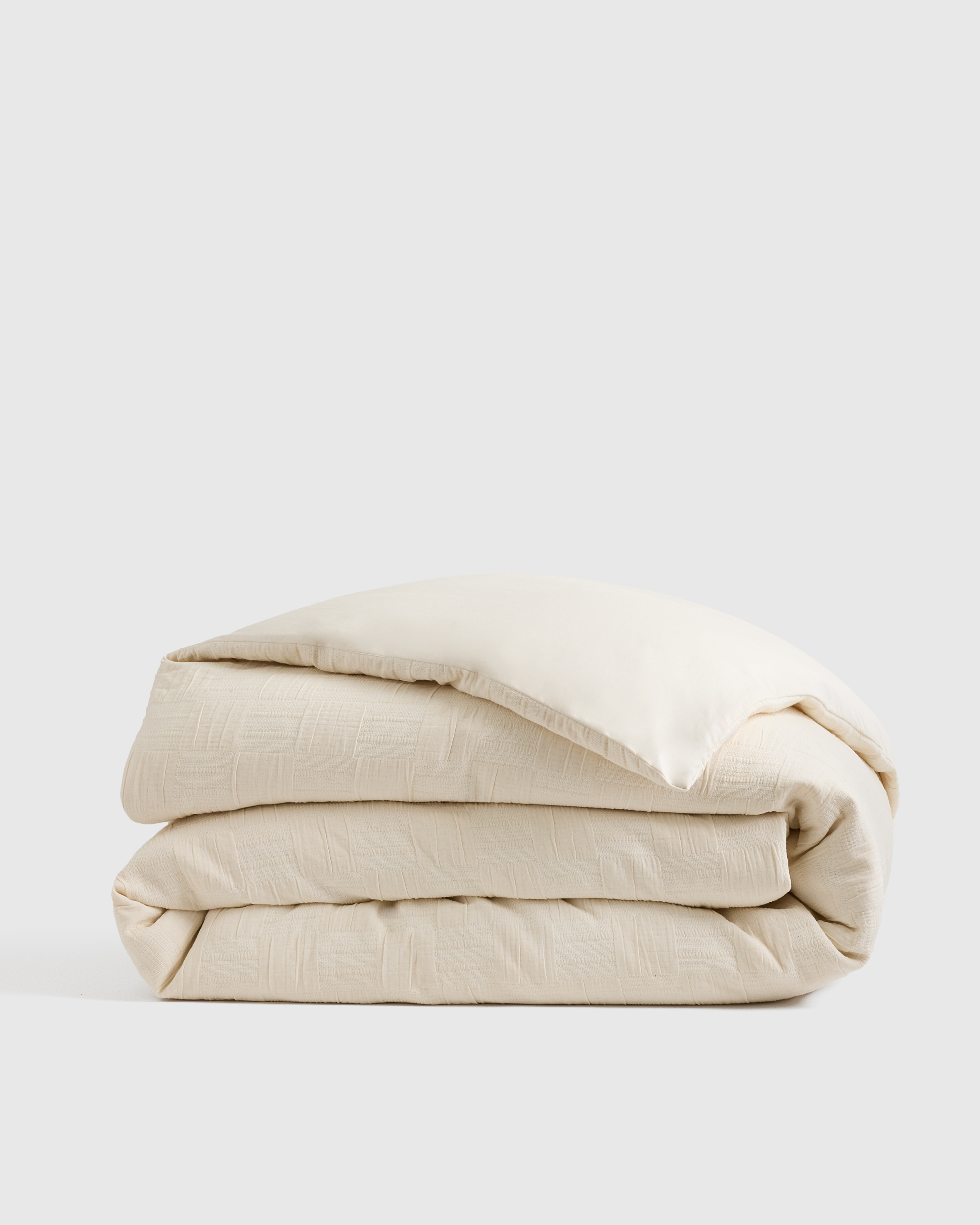 Checkered Matelasse Duvet Cover