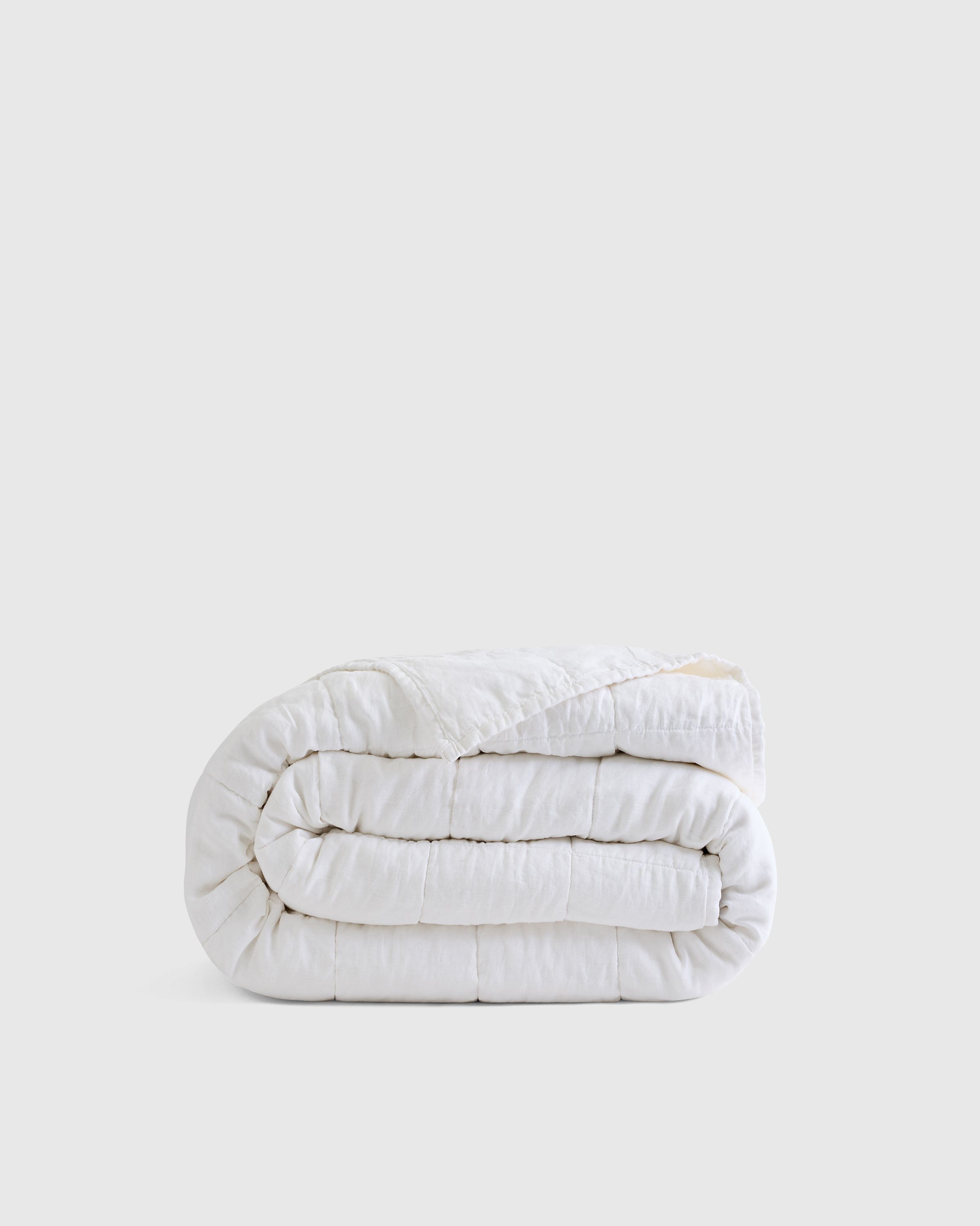 Lightweight European Linen Box Quilt