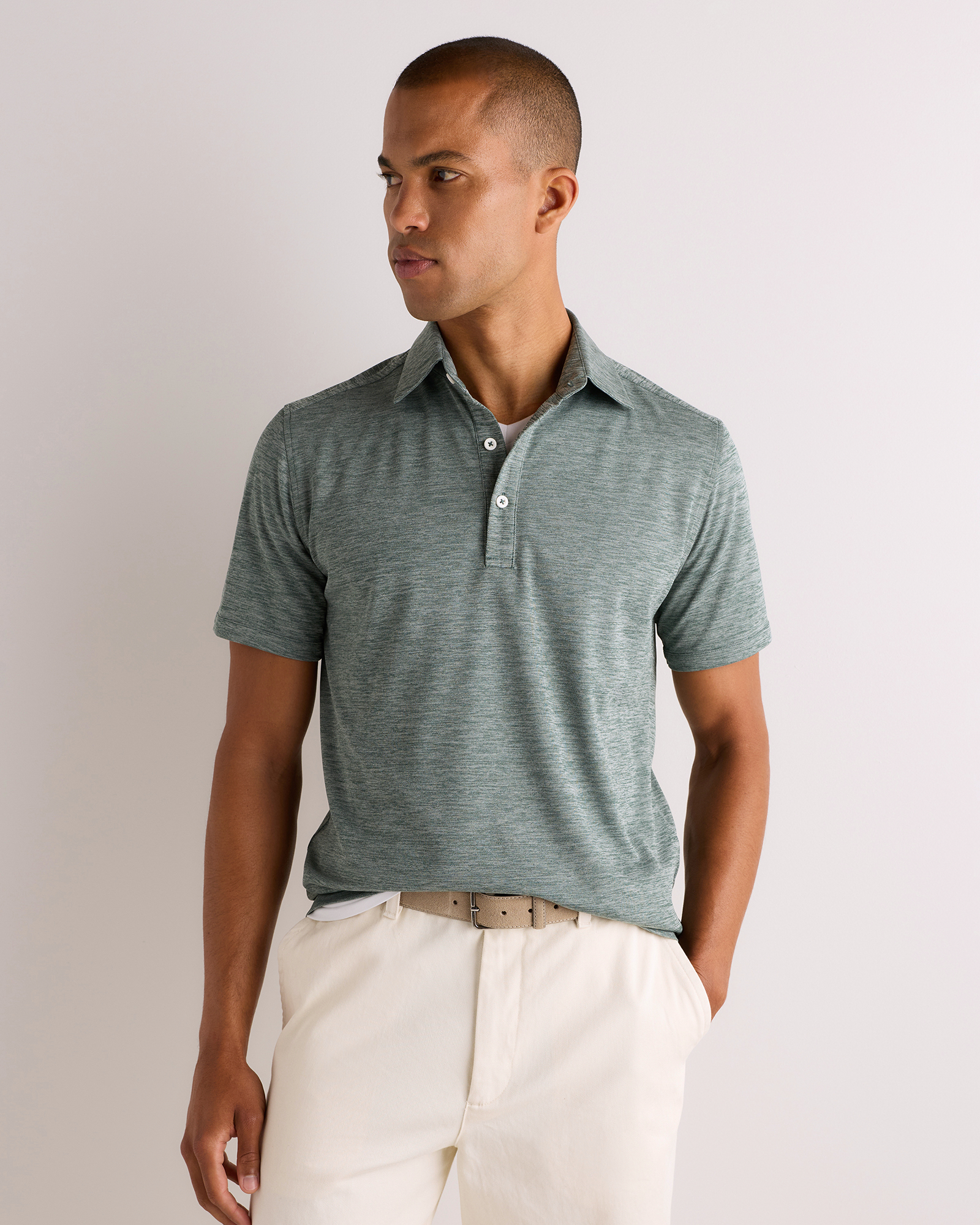 Commuter Stretch Pique Polo